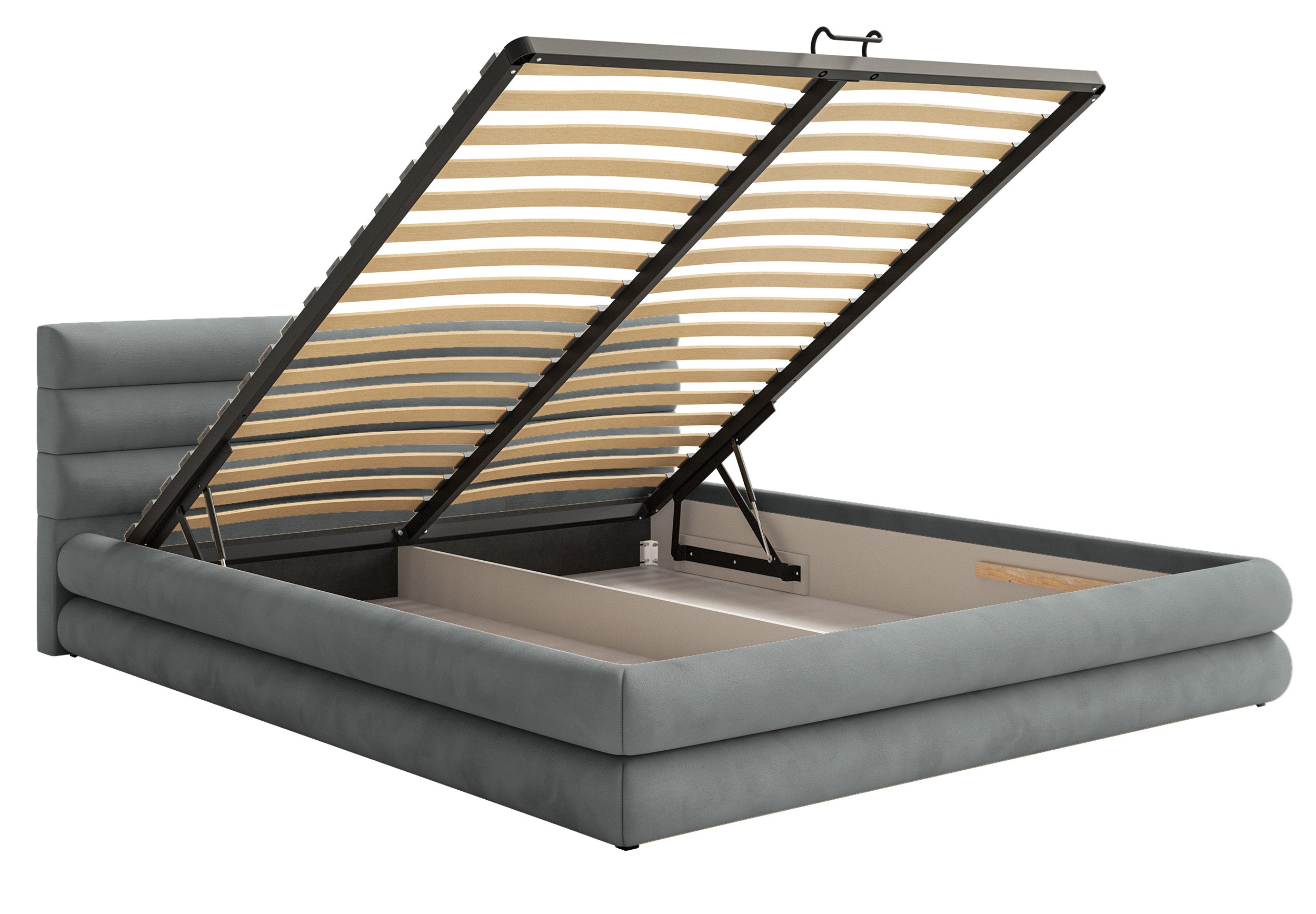 selsey-alegre-gepolstertes-bett-160x200-cm-mit-bettkasten-grau-hydrophober-samt- image 5