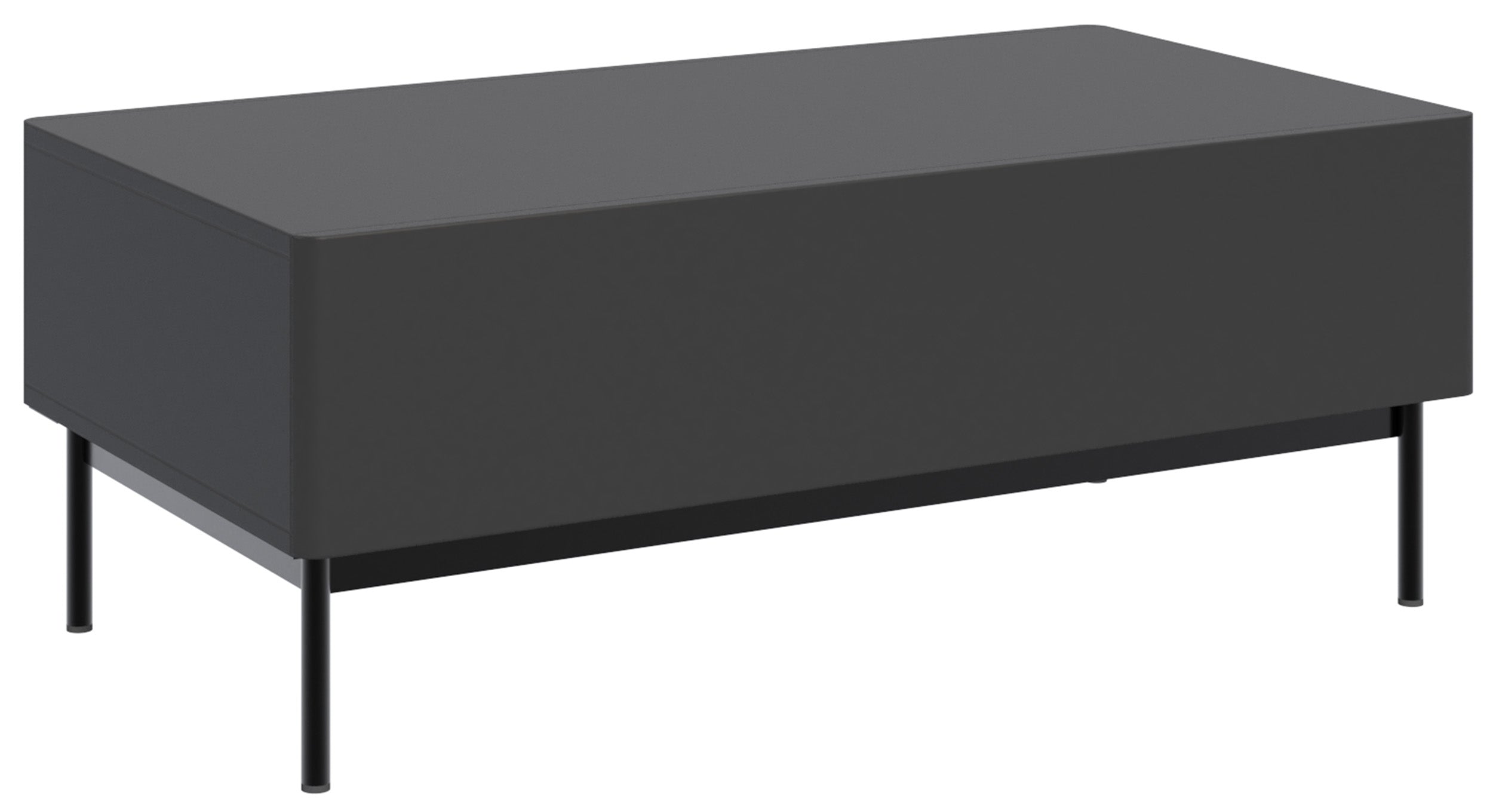 selsey-olio-couchtisch-100x53-cm-schwarz-2-klappen-stauraum image 1