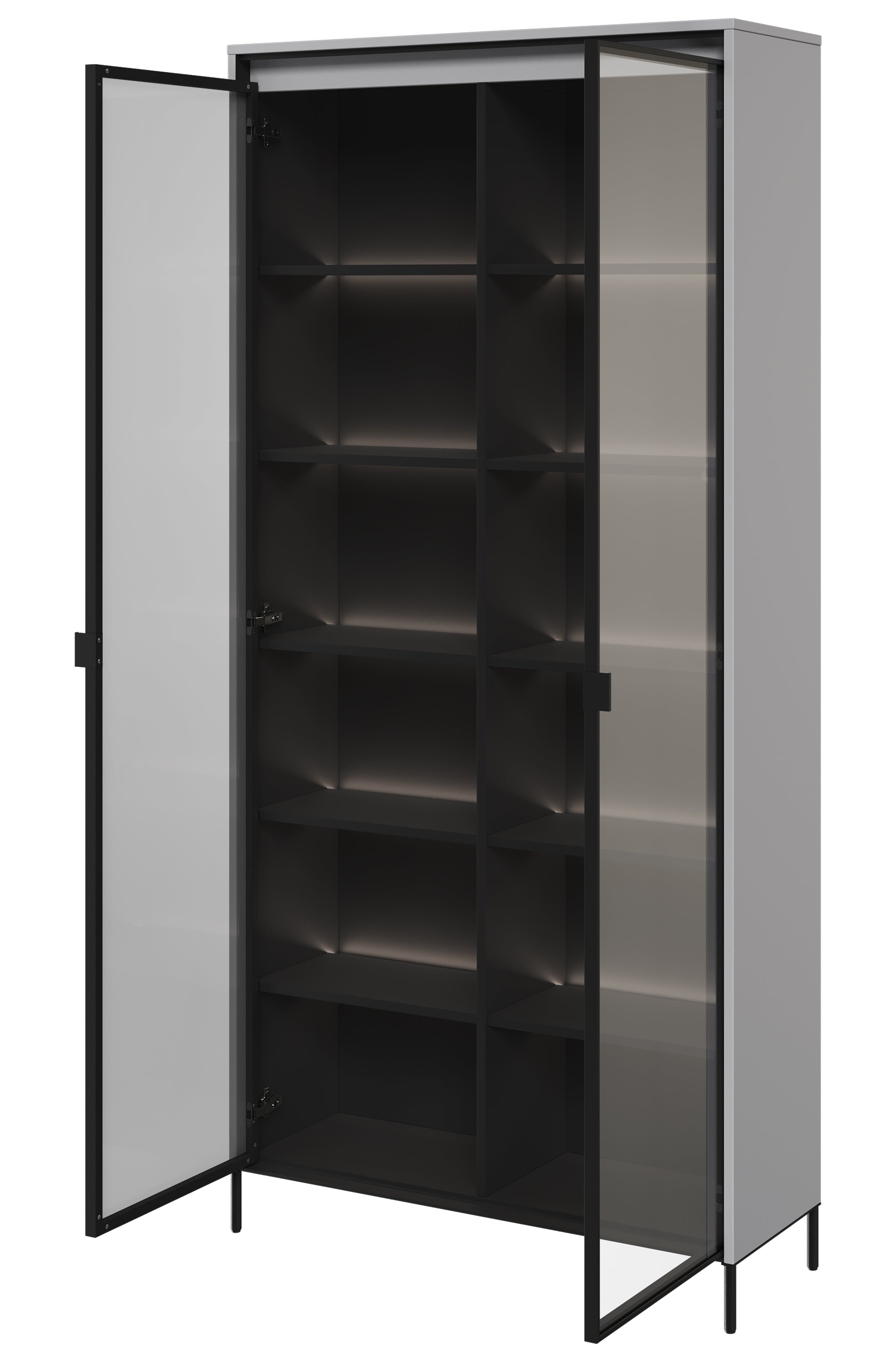 selsey-trend-zweifl-geliger-schrank-92-cm-mit-led-grau image 3