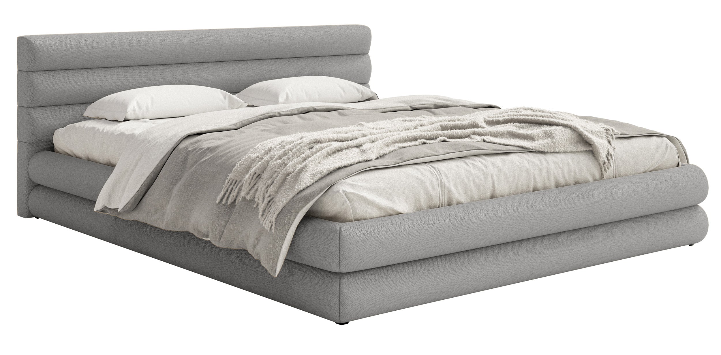 selsey-alegre-gepolstertes-bett-160x200-cm-mit-bettkasten-hellgraue-chenille-met image 1