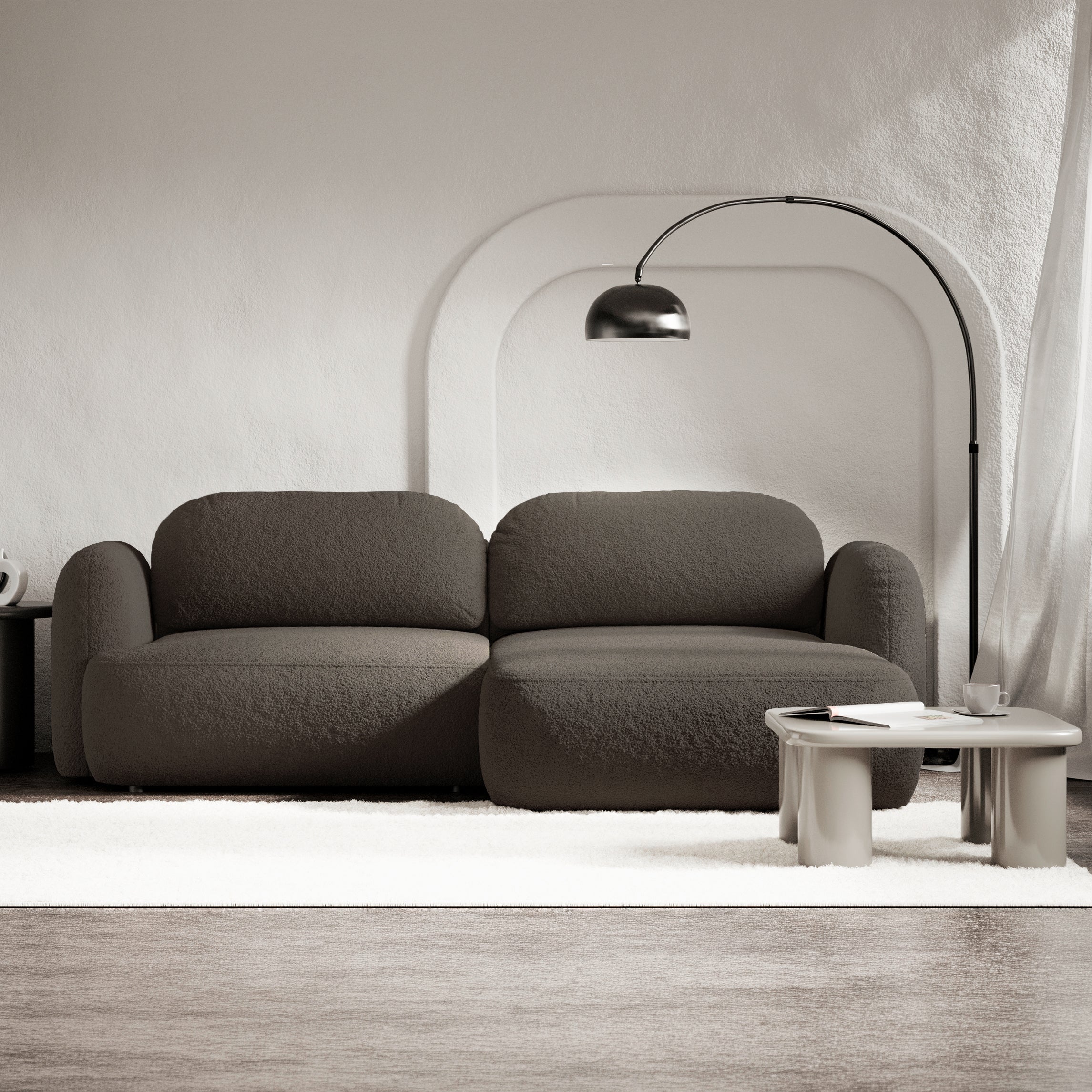 selsey-tvoya-ecksofa-l-rechts-mit-schlaffunktion-braunes-boucl image 2