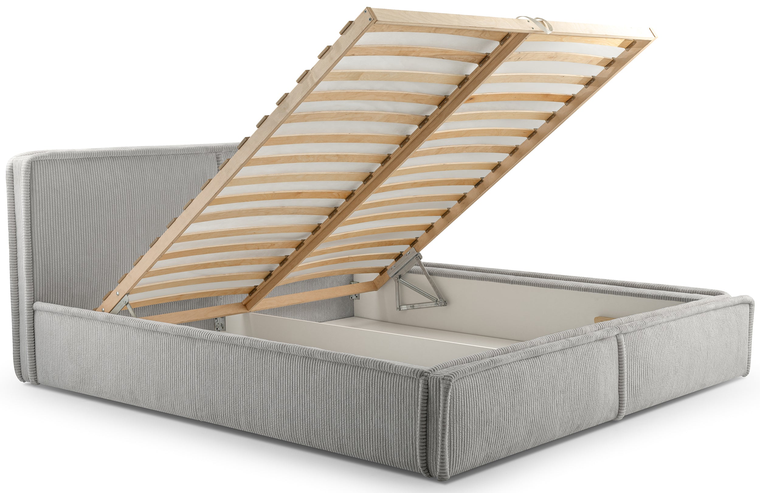 selsey-cordo-gepolstertes-bett-160x200-cm-mit-stauraum-und-lattenrost-hellgrauer image 3