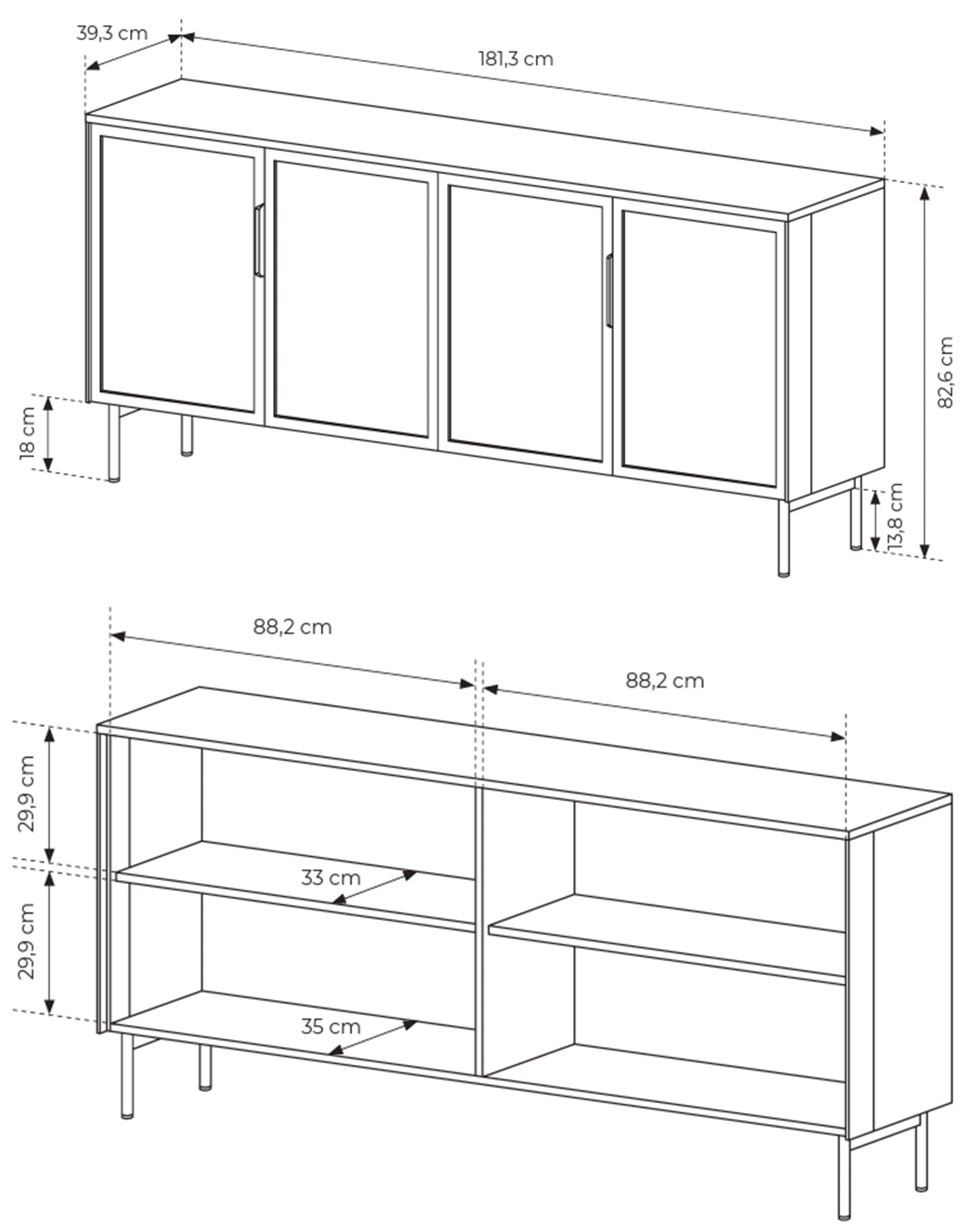 selsey-lumi-vierteilige-glaskommode-vitrine-mit-led-181-cm-kaschmir image 7