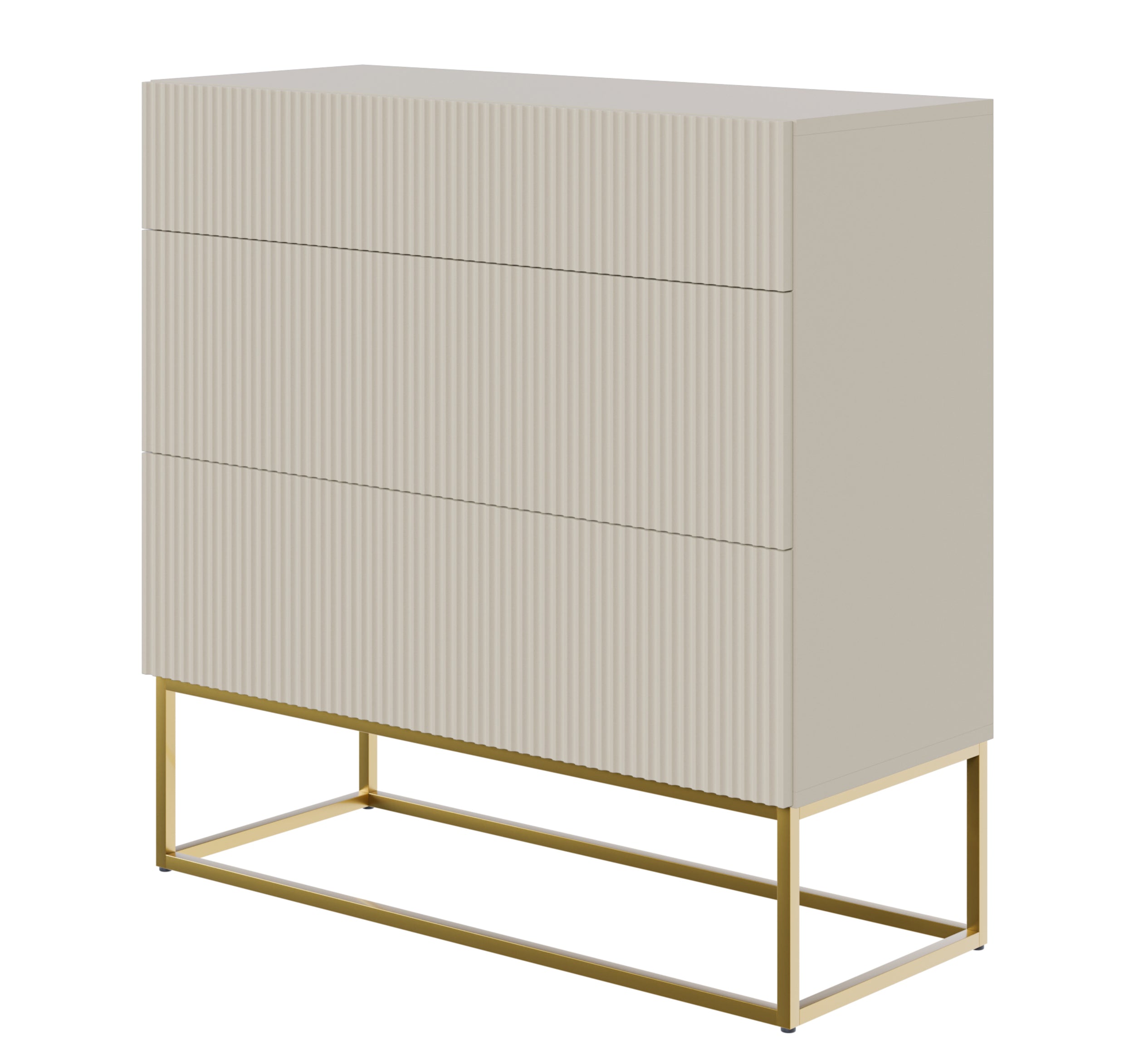 selsey-veldio-kommode-90-cm-grau-beige-mit-3-schubladen-gefr-ste-front-goldene-b image 1