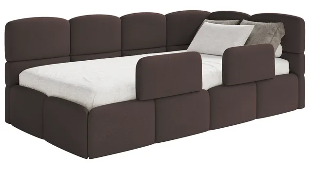 selsey-cloudy-jugendbett-90x200-cm-rechts-braunes-chenille-mit-matratze-und-stau image 1