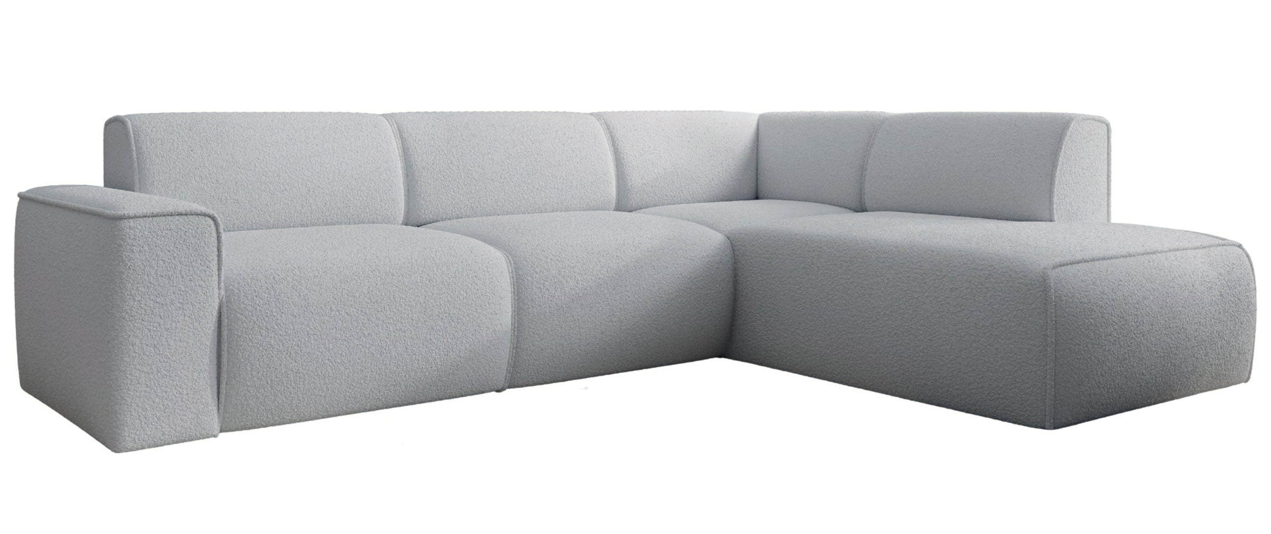 selsey-bouvi-ecksofa-l-f-rmig-mit-rechter-armlehne-hellgrauer-boucl-stoff image 4