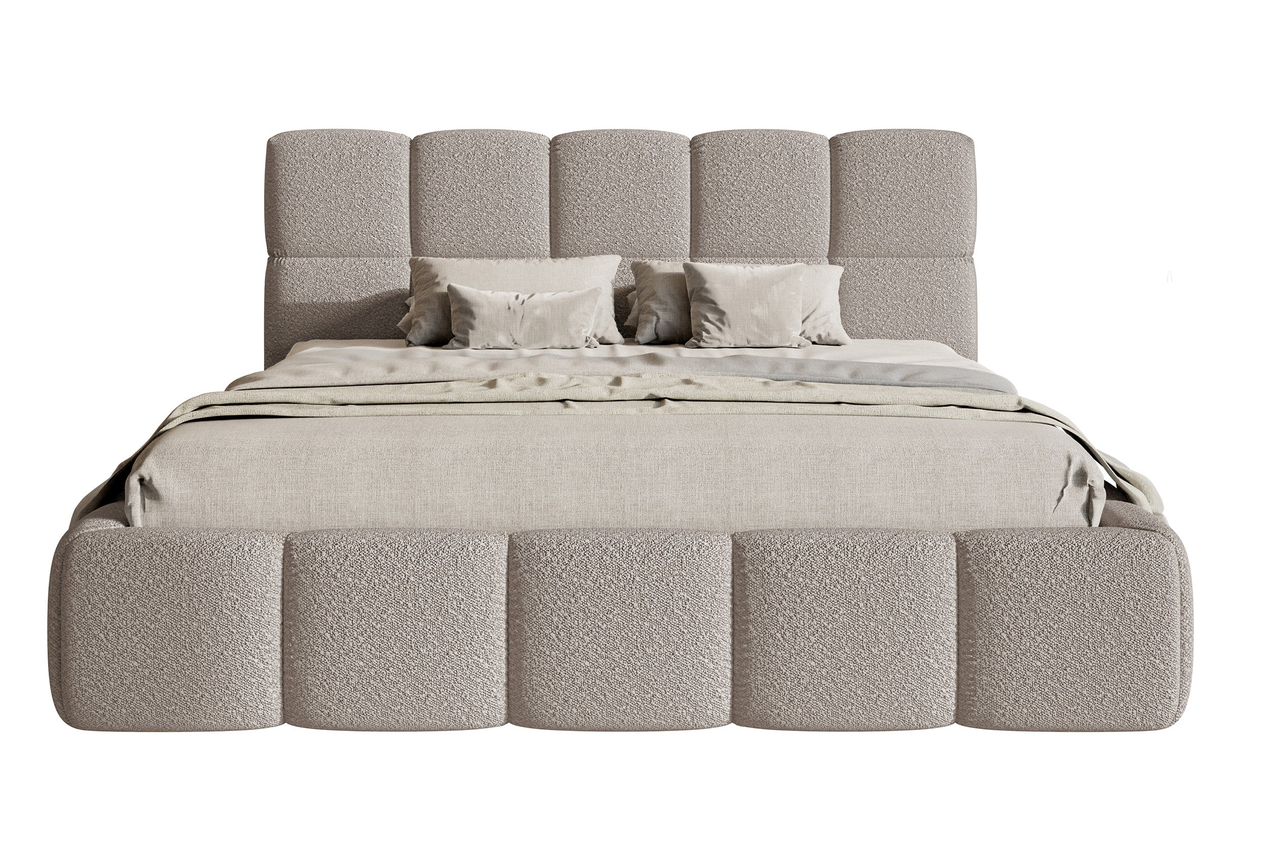 selsey-cloudy-gepolstertes-bett-120x200-cm-mit-stauraum-hellgrauer-boucl-stoff-m image 6