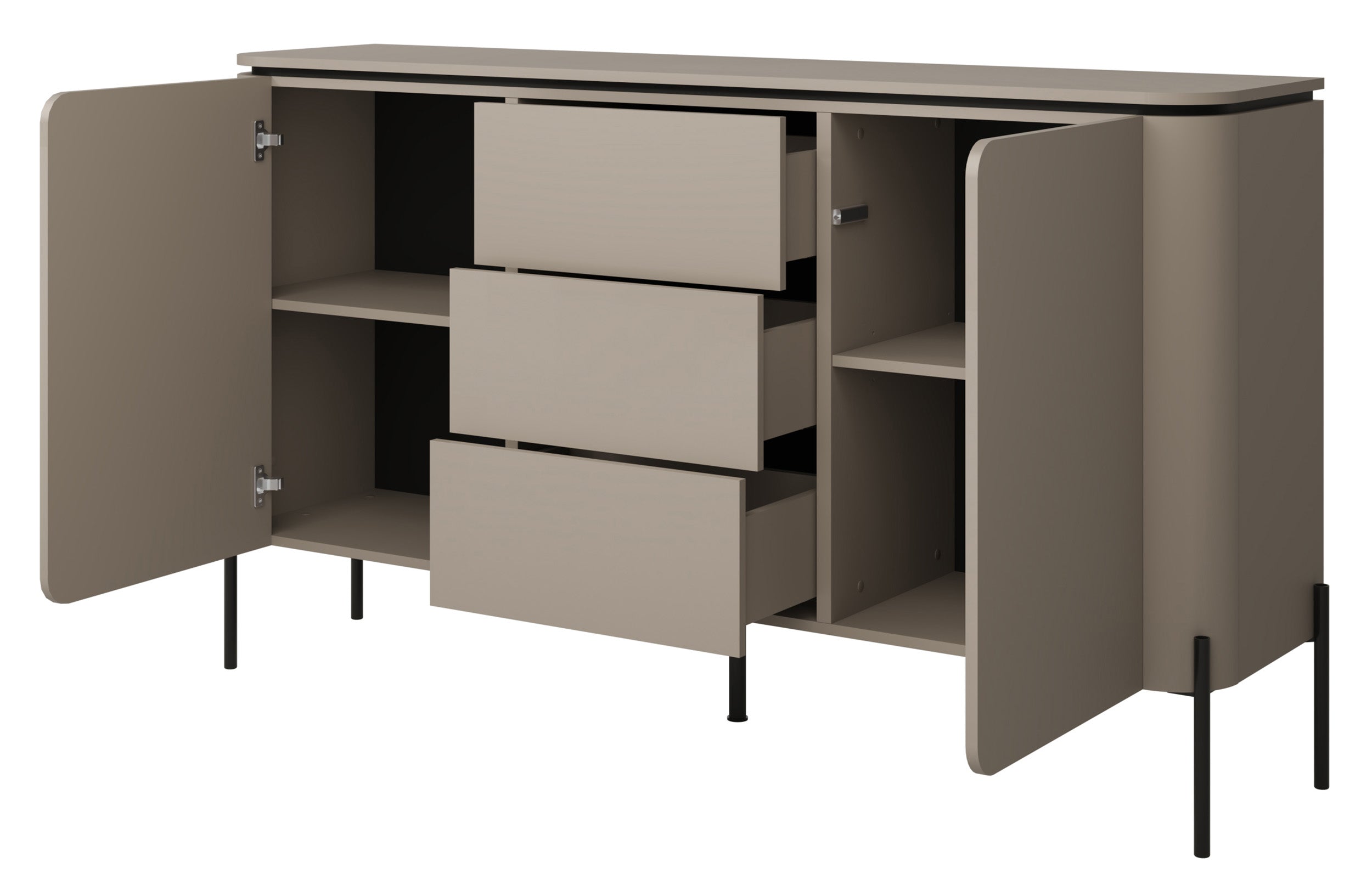 selsey-calderis-zweit-rige-kommode-mit-3-schubladen-163-cm-congo image 3