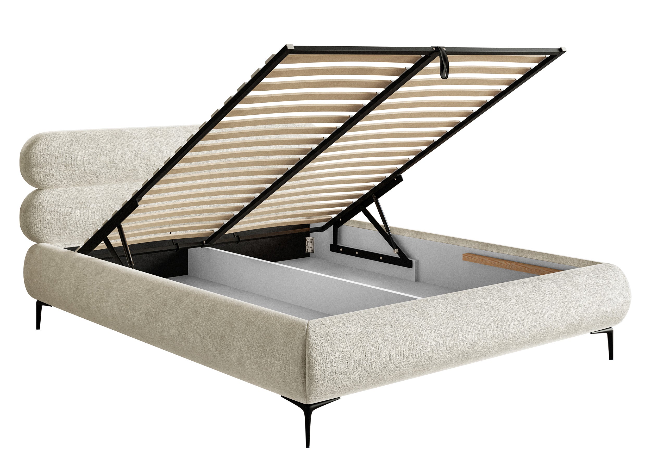 selsey-roule-polsterbett-140x200-cm-mit-stauraum-hellbeige-grauer-chenille-metal image 7