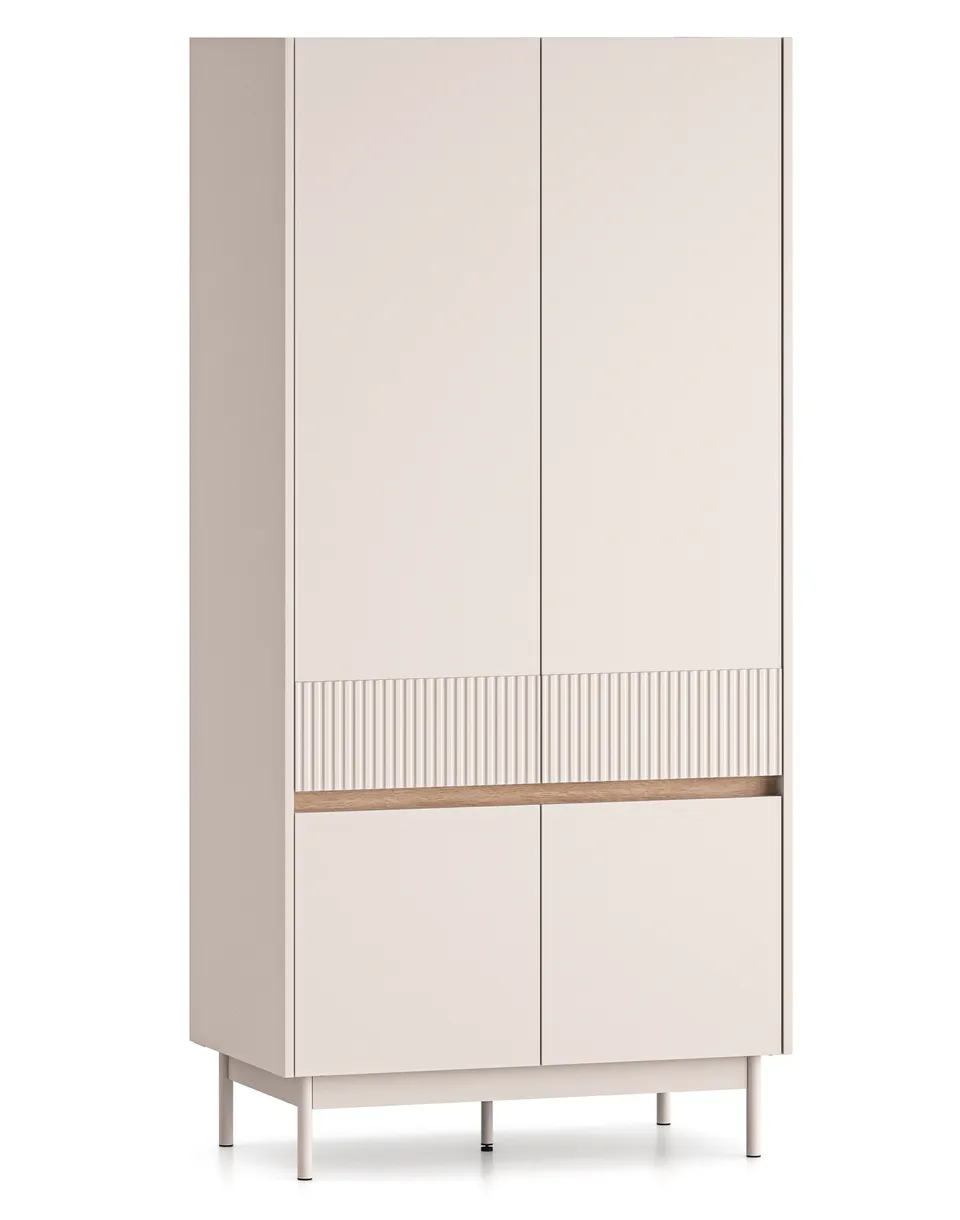 selsey-dunea-viert-riger-kleiderschrank-92-cm-kaschmir-eiche image 1