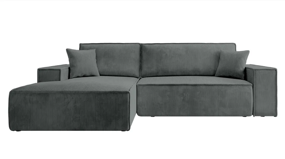 selsey-farese-new-ecksofa-l-links-mit-schlaffunktion-und-stauraum-grauer-cord image 1