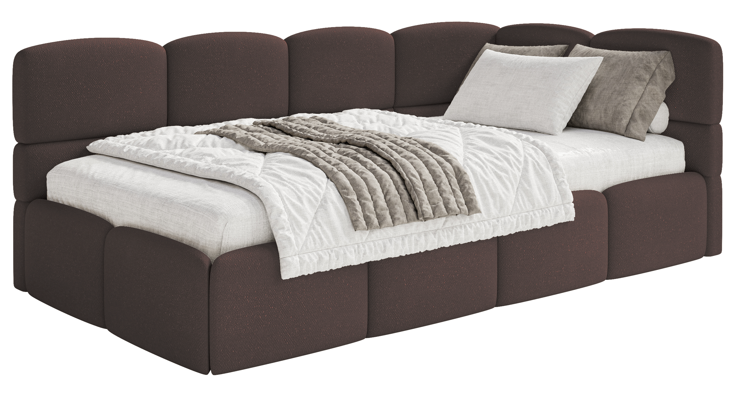 selsey-cloudy-jugendbett-90x200-cm-rechts-mit-stauraum-brauner-chenille-bezug image 8