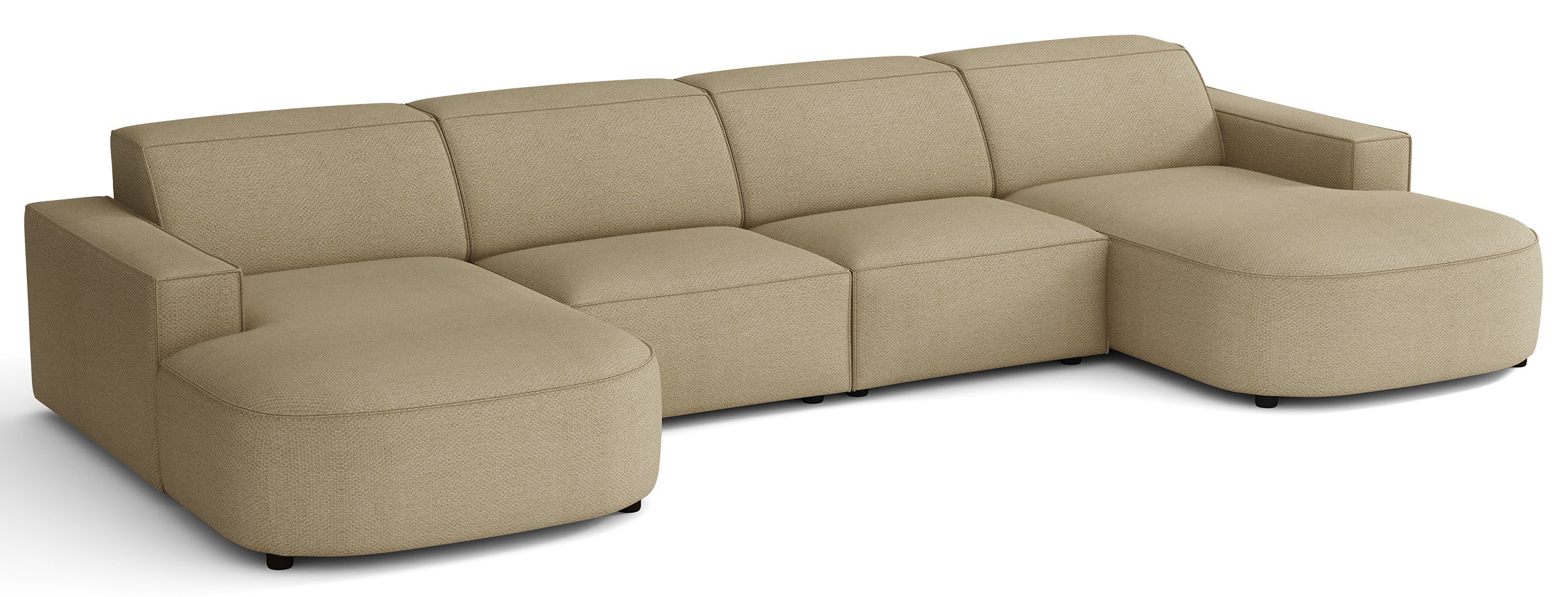 selsey-sallmo-modulares-ecksofa-u-form-universal-dunkelbeige-hydrophober-chenill image 3