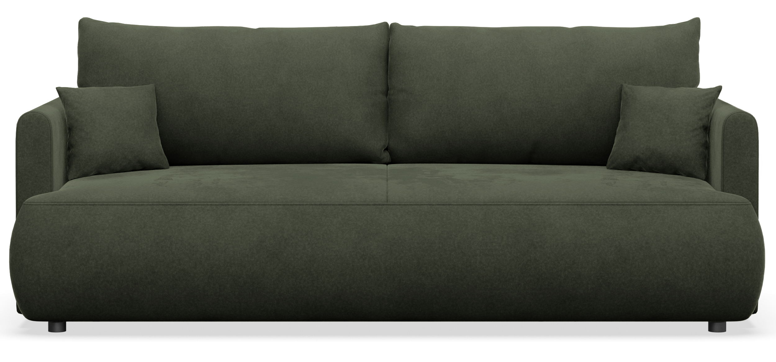selsey-ovo-mini-dreisitziges-ausklappbares-sofa-mit-stauraum-olivgr-ner-samt image 1
