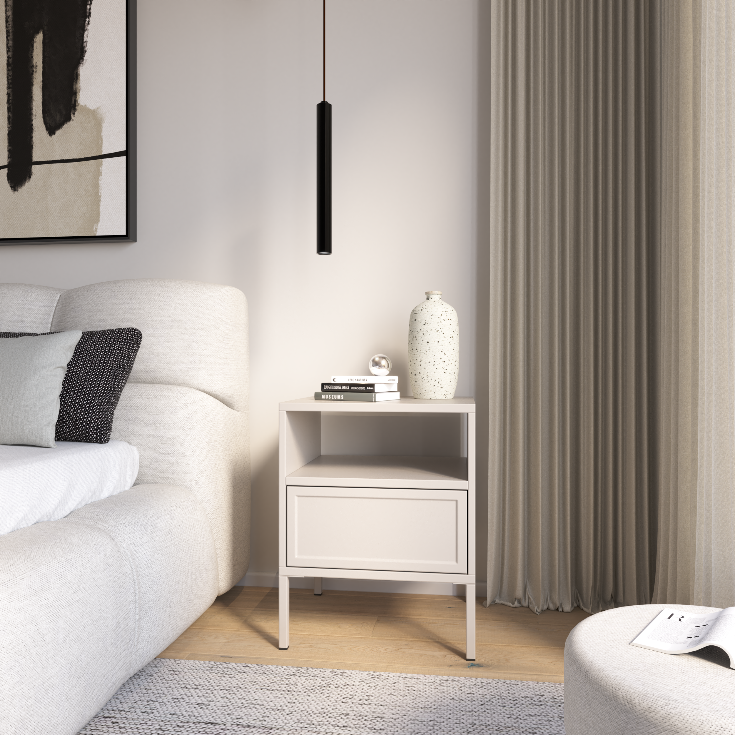 selsey-velveto-nachttisch-45-cm-kaschmir-mit-schublade-und-fach image 2
