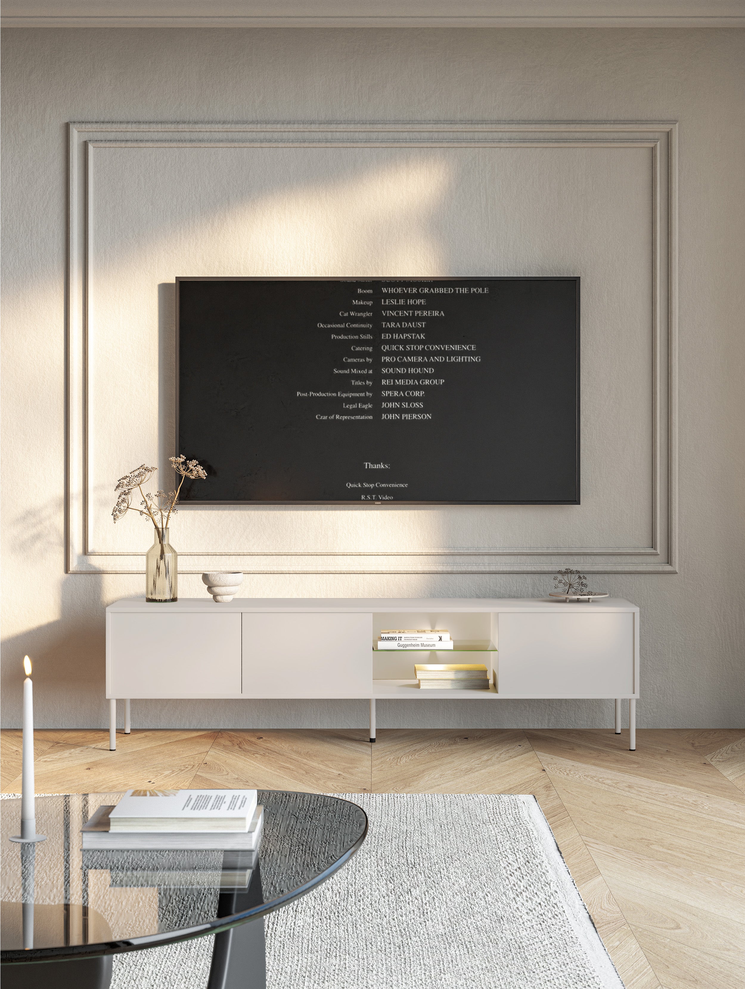 selsey-modity-tv-schrank-175-cm-kaschmir-mit-glasablage-und-beleuchtung image 4