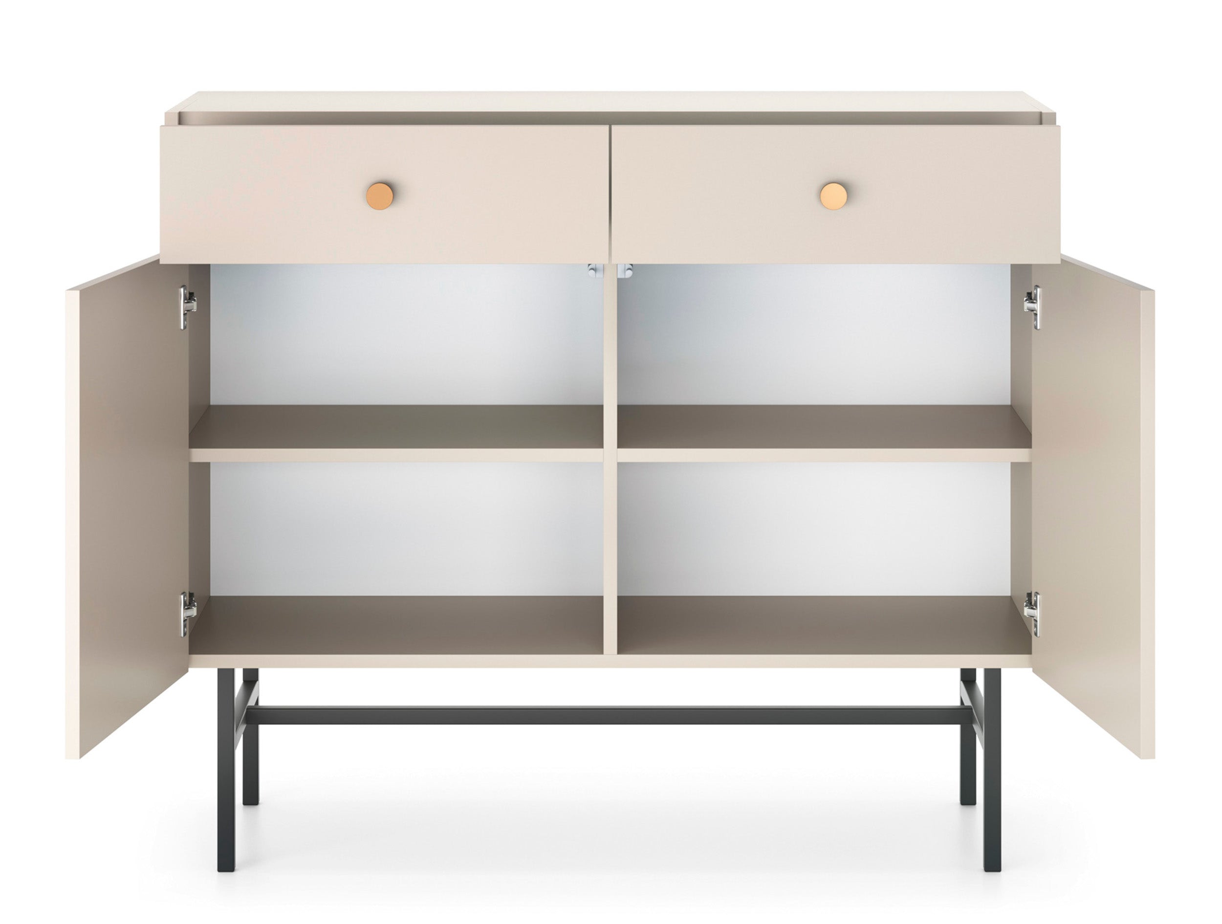 selsey-divenos-zweit-rige-kommode-mit-schubladen-104-cm-grau-beige image 5