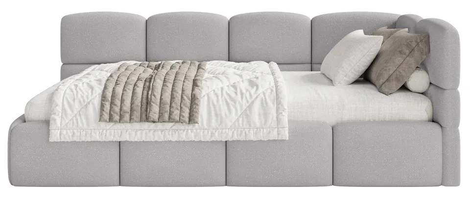 selsey-cloudy-jugendbett-90x200-cm-rechts-hellgrau-chenille-mit-bettkasten-und-m image 1