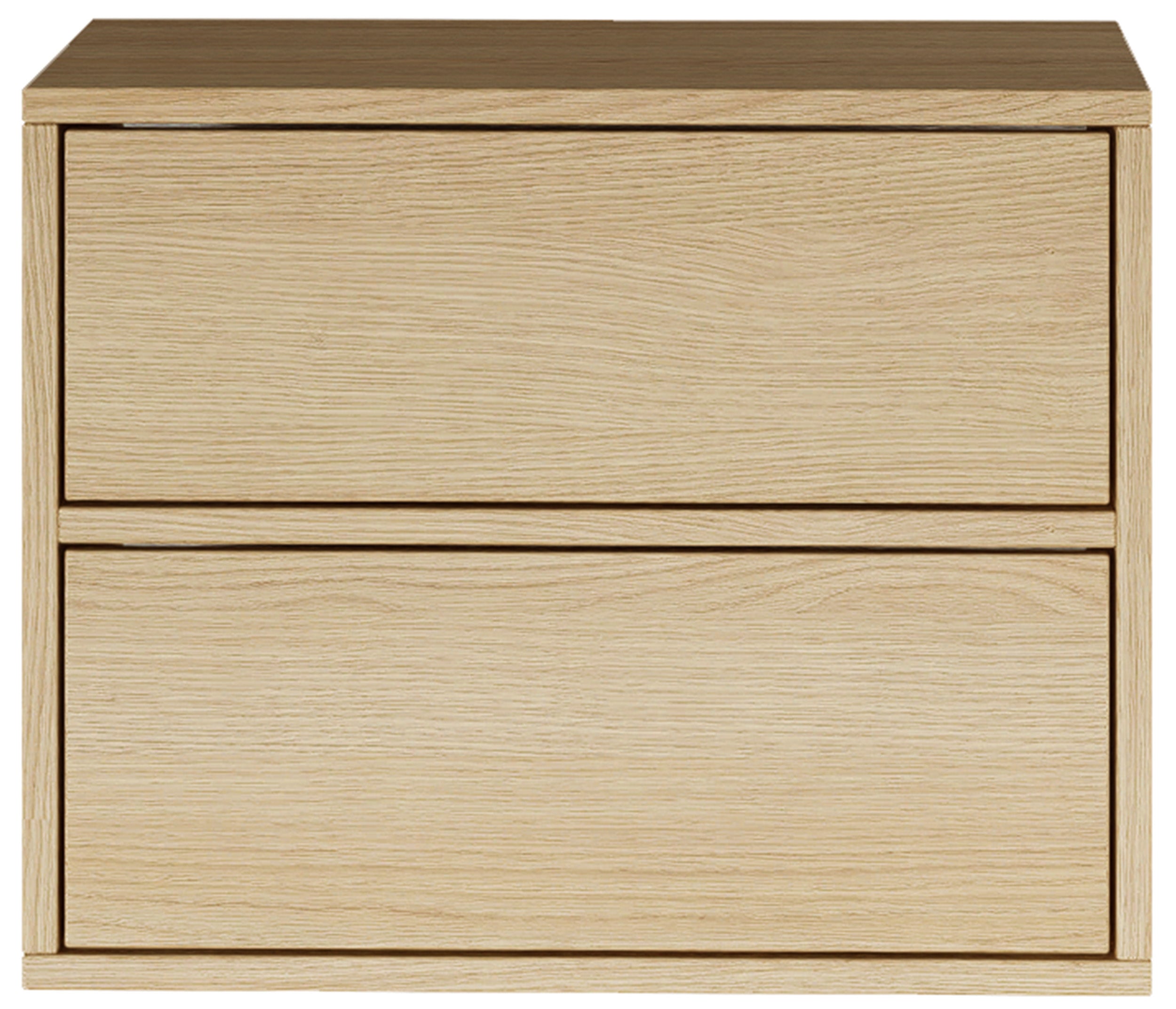 selsey-framme-h-ngender-nachttisch-50-cm-lindberg-eiche-mit-zwei-schubladen image 4