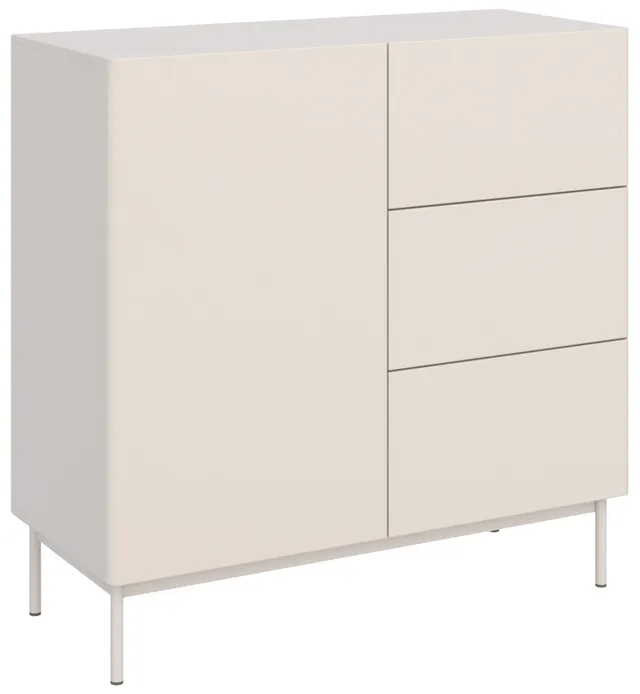 selsey-kommode-olio-100-cm-einfl-gelig-mit-3-schubladen-sideboard-kaschmir image 1