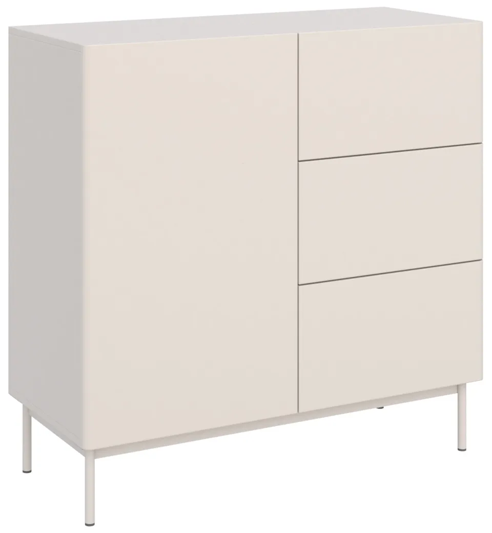 selsey-kommode-olio-100-cm-einfl-gelig-mit-3-schubladen-sideboard-kaschmir image 1