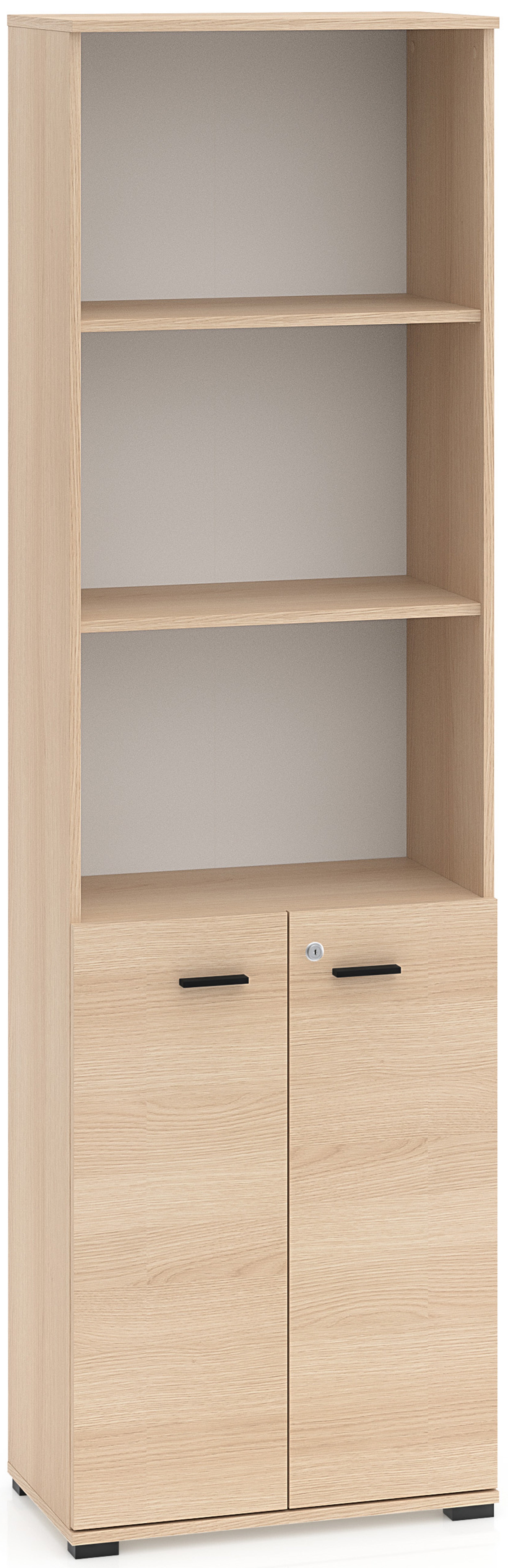 selsey-odelis-regal-zweit-rig-mit-drei-offenen-b-den-60-cm-lindberg-eiche image 1