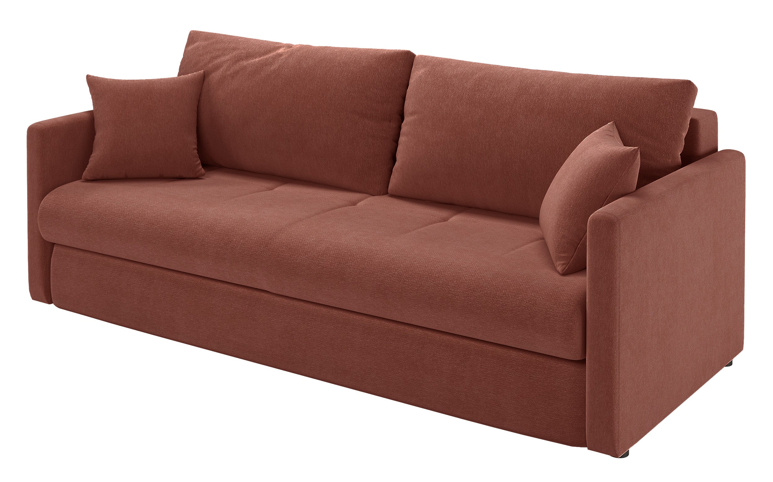 selsey-dreisitziges-schlafsofa-lorro-mit-stauraum-kupferfarbene-chenille image 5