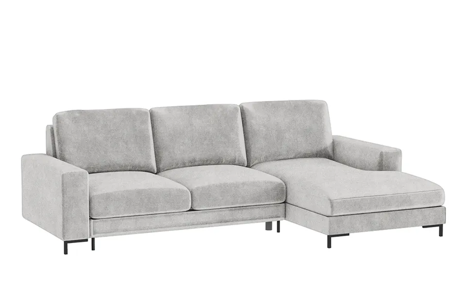 selsey-mokpeo-ecksofa-mit-schlaffunktion-rechts-grau-samt-pflegeleicht image 1