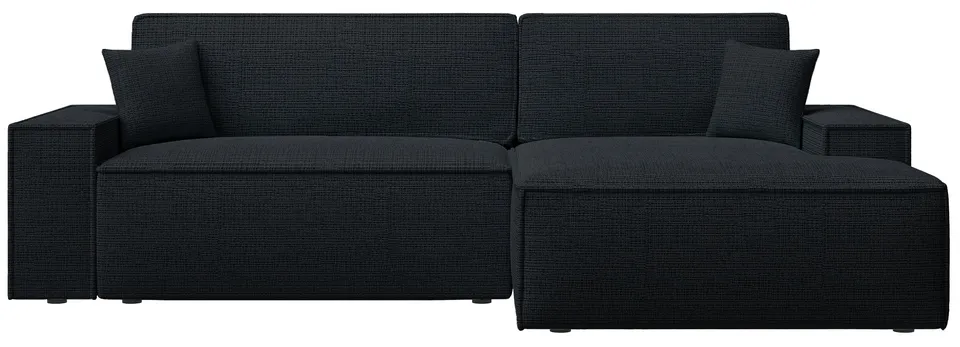 selsey-farese-new-ecksofa-mit-schlaffunktion-l-f-rmig-rechts-schwarz-samt-mit-st image 1