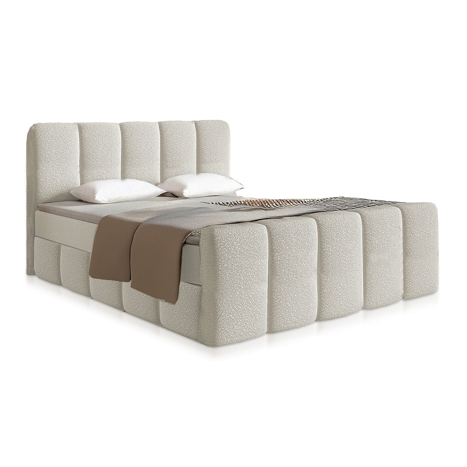 juskys-boxspringbett-manitoba-boucl-polsterbett-in-creme-mit-topper image 8