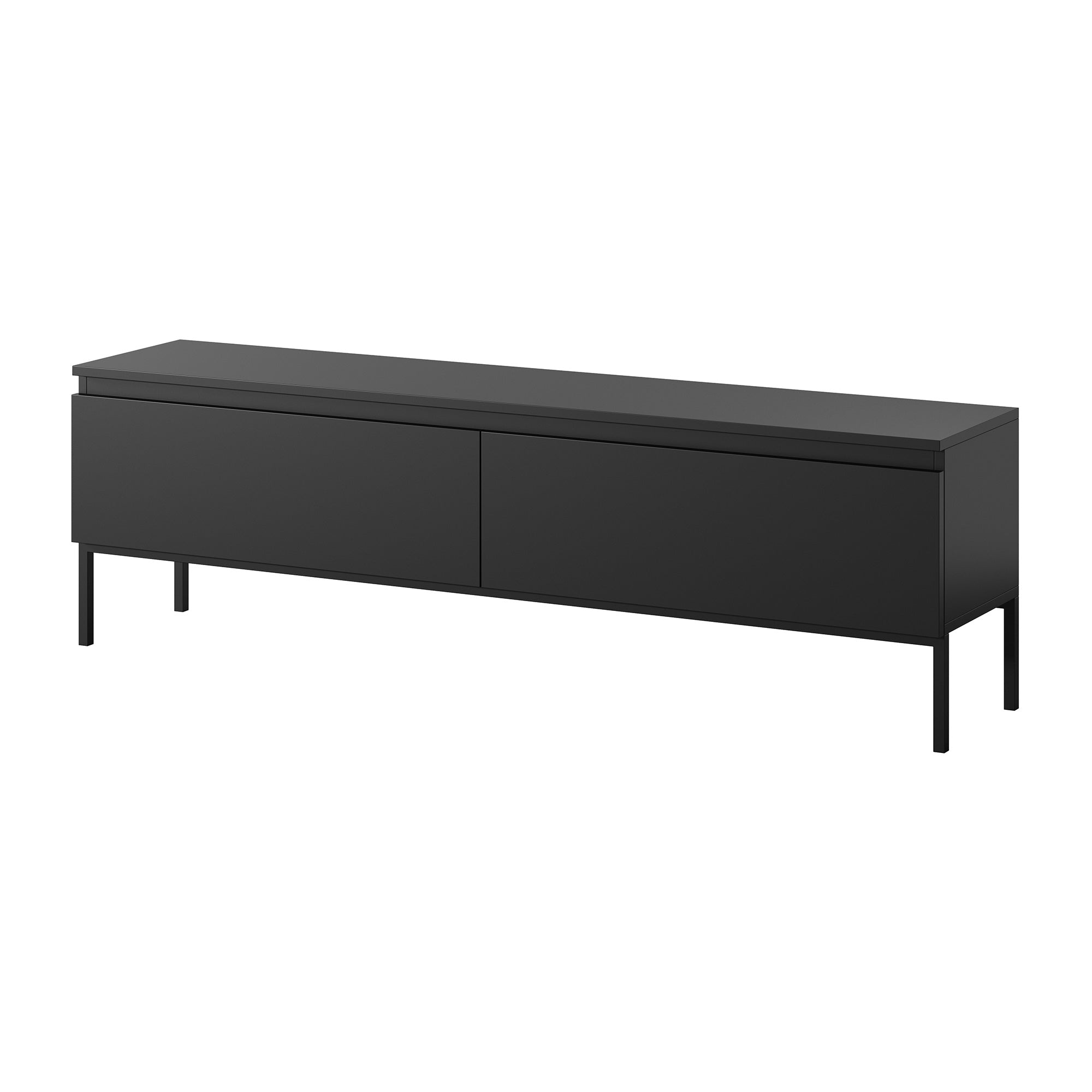 selsey-tv-schrank-bemmi-150-cm-schwarz-mit-schwarzen-stahlbeinen image 5