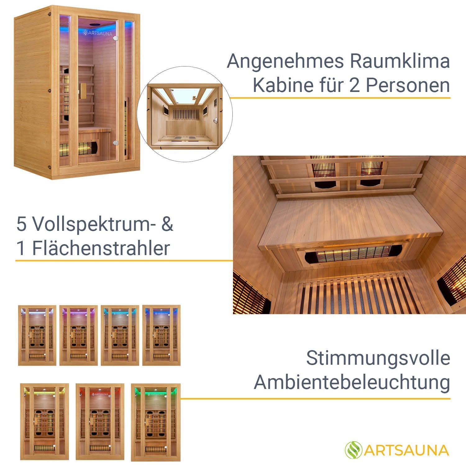 juskys-infrarotkabine-nyborg-s120v-dual-technologie-5-vollspektrumstrahler image 6