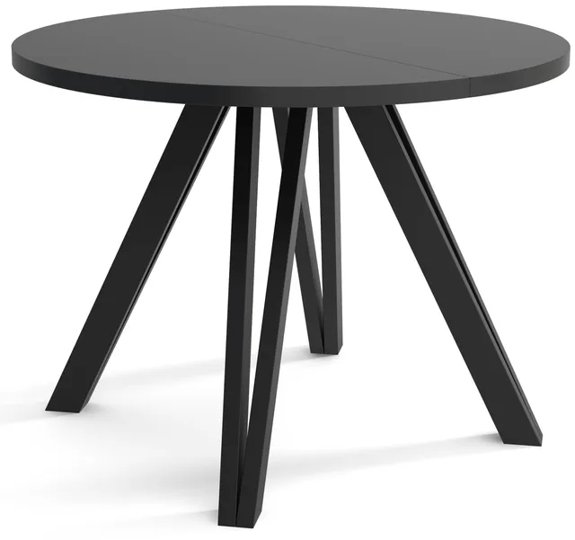 selsey-nuuvel-ausziehbarer-esstisch-100-180x100-cm-schwarz image 1
