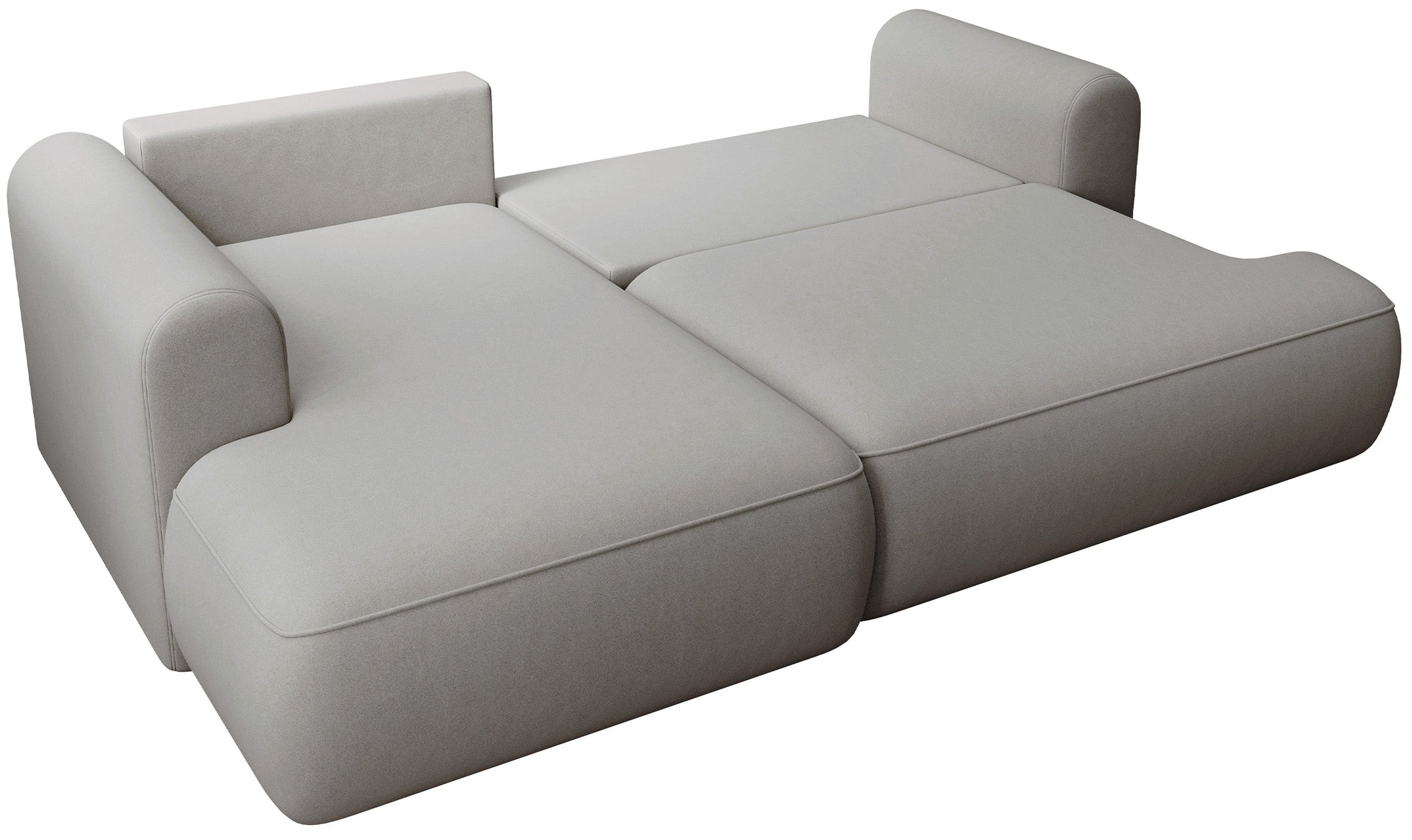 selsey-ovo-mini-ecksofa-mit-schlaffunktion-l-links-mit-stauraum-grauer-samt image 2