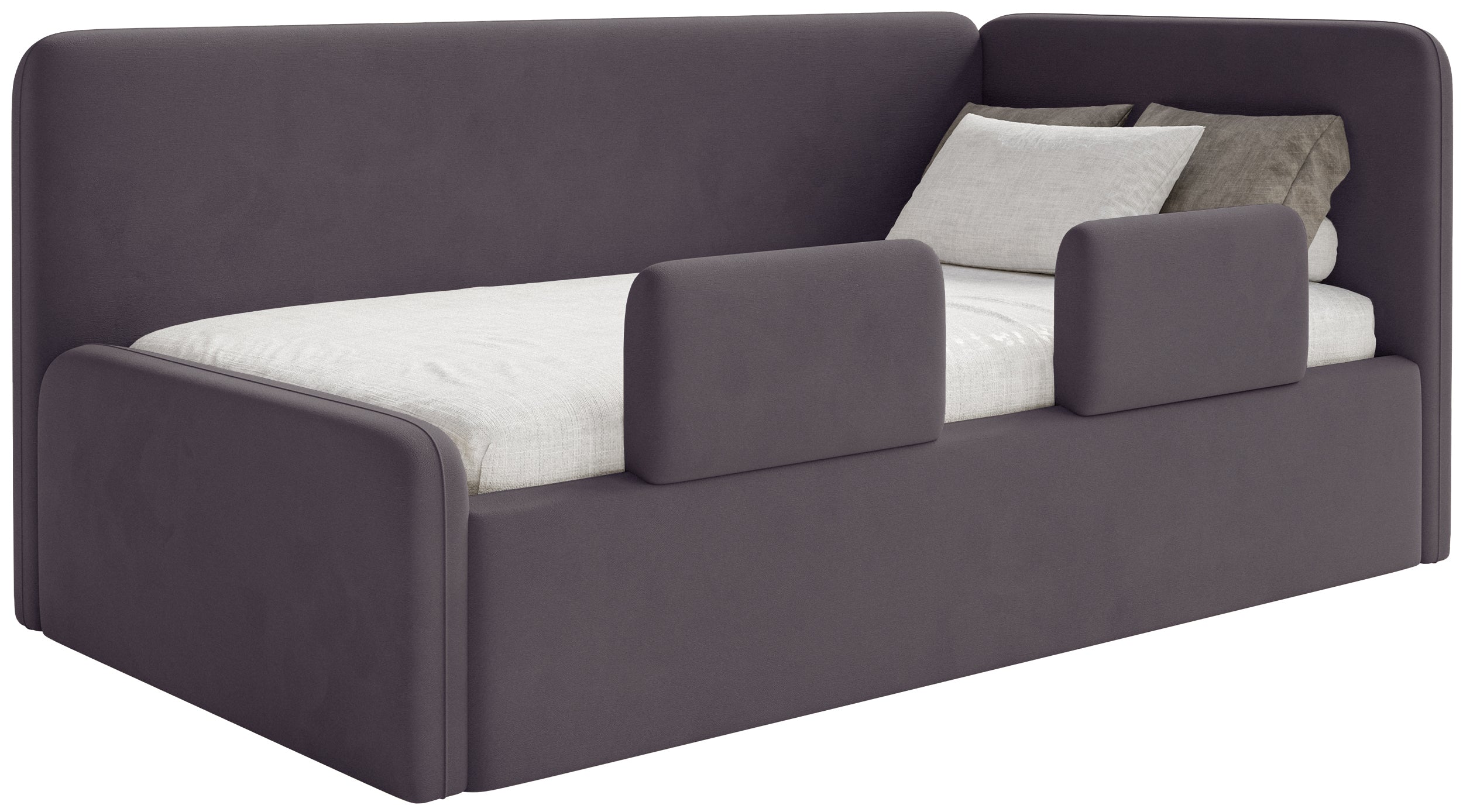 selsey-fanklo-jugendbett-120x200-cm-rechtsseitig-mit-matratze-violetter-velours image 1