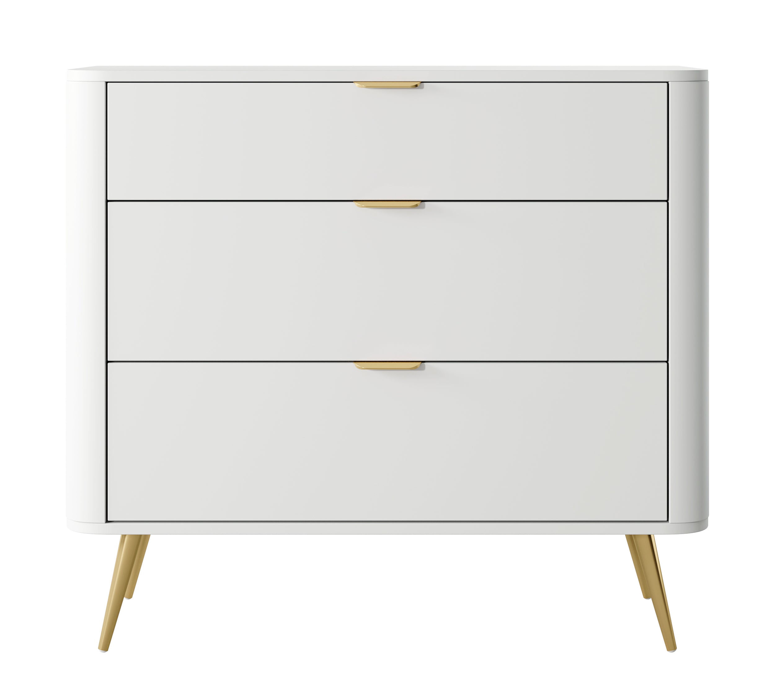 selsey-oval-kommode-92-cm-wei-mit-drei-schubladen image 2