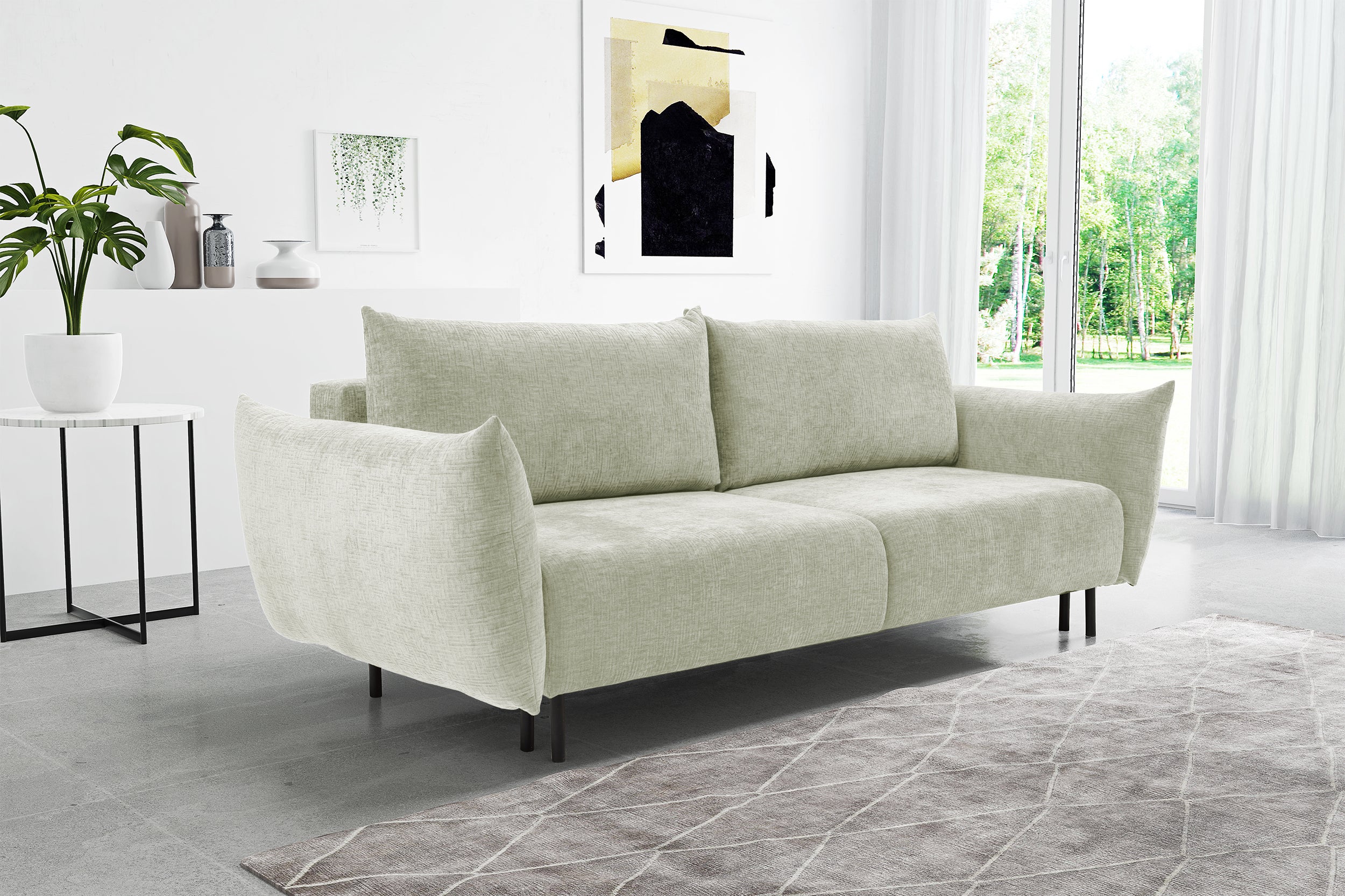 selsey-candeiro-dreisitziges-schlafsofa-mit-stauraum-cremefarbenes-chenille image 5