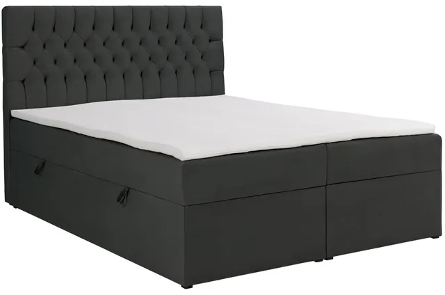 selsey-daissy-kontinentalbett-140x200-cm-mit-stauraum-und-topper-dunkelgrauer-sa image 1