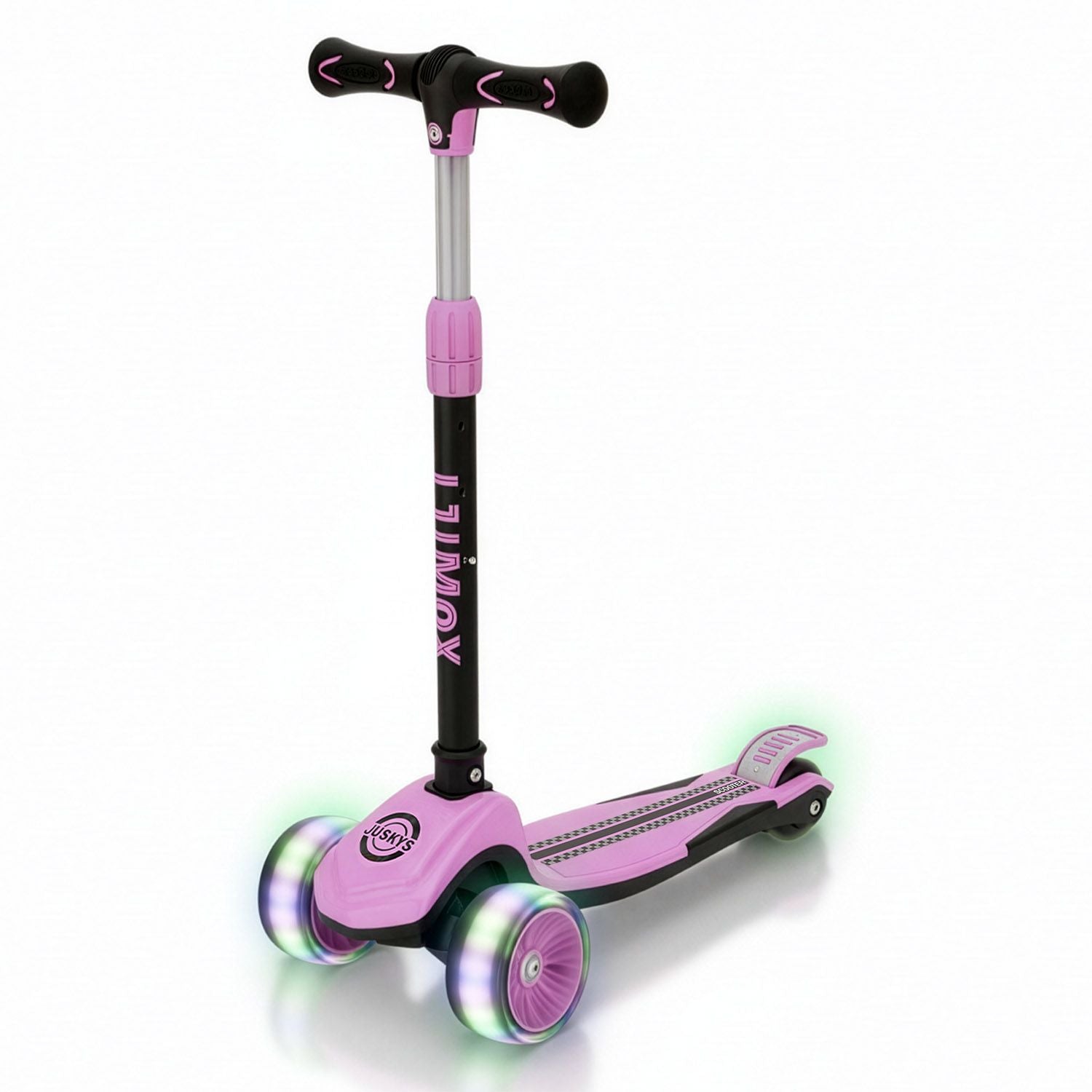 juskys-kinderroller-lumox-schwarz-scooter-mit-led-leuchtr-dern-3-1-kg image 8