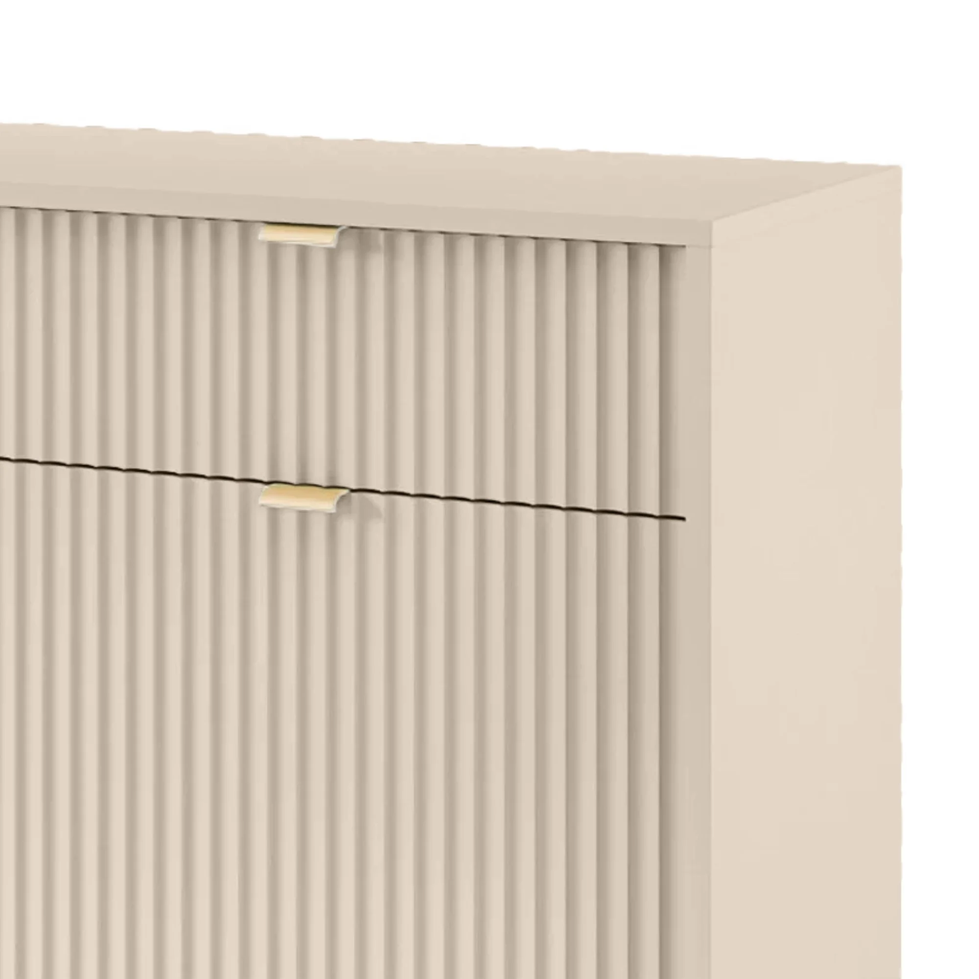 selsey-vellore-zweit-rige-kommode-104-cm-beige-mit-gerillten-fronten-und-goldene image 5