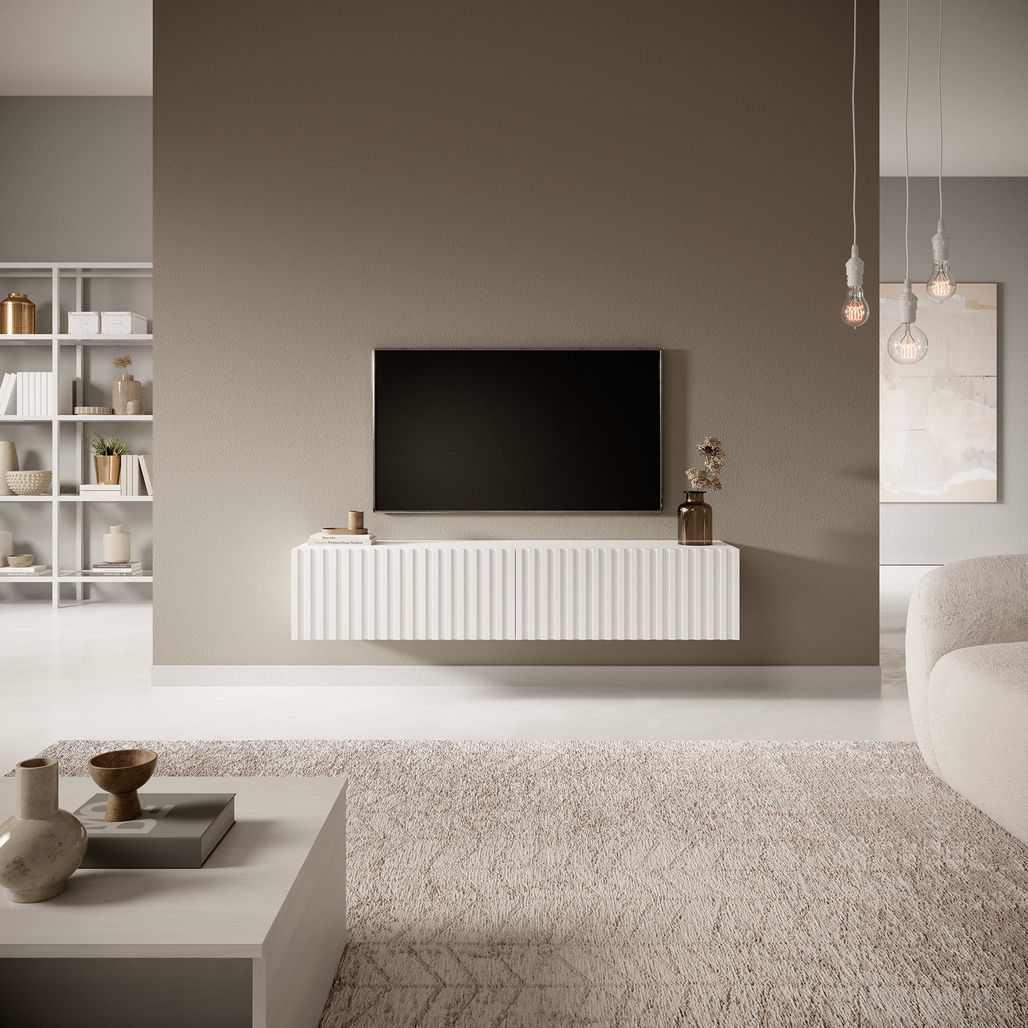 selsey-telire-tv-schrank-138-6-cm-wei-mit-lamellenfront image 2