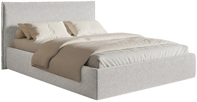 selsey-softie-slim-polsterbett-180x200-cm-mit-stauraum-hellgrauer-chenille-stoff image 1