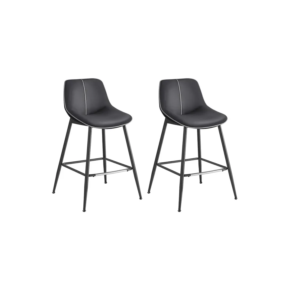 vasagle-barhocker-2er-set-mit-r-ckenlehne-barstuhl-hoch-f-r-k-che-und-bar image 1