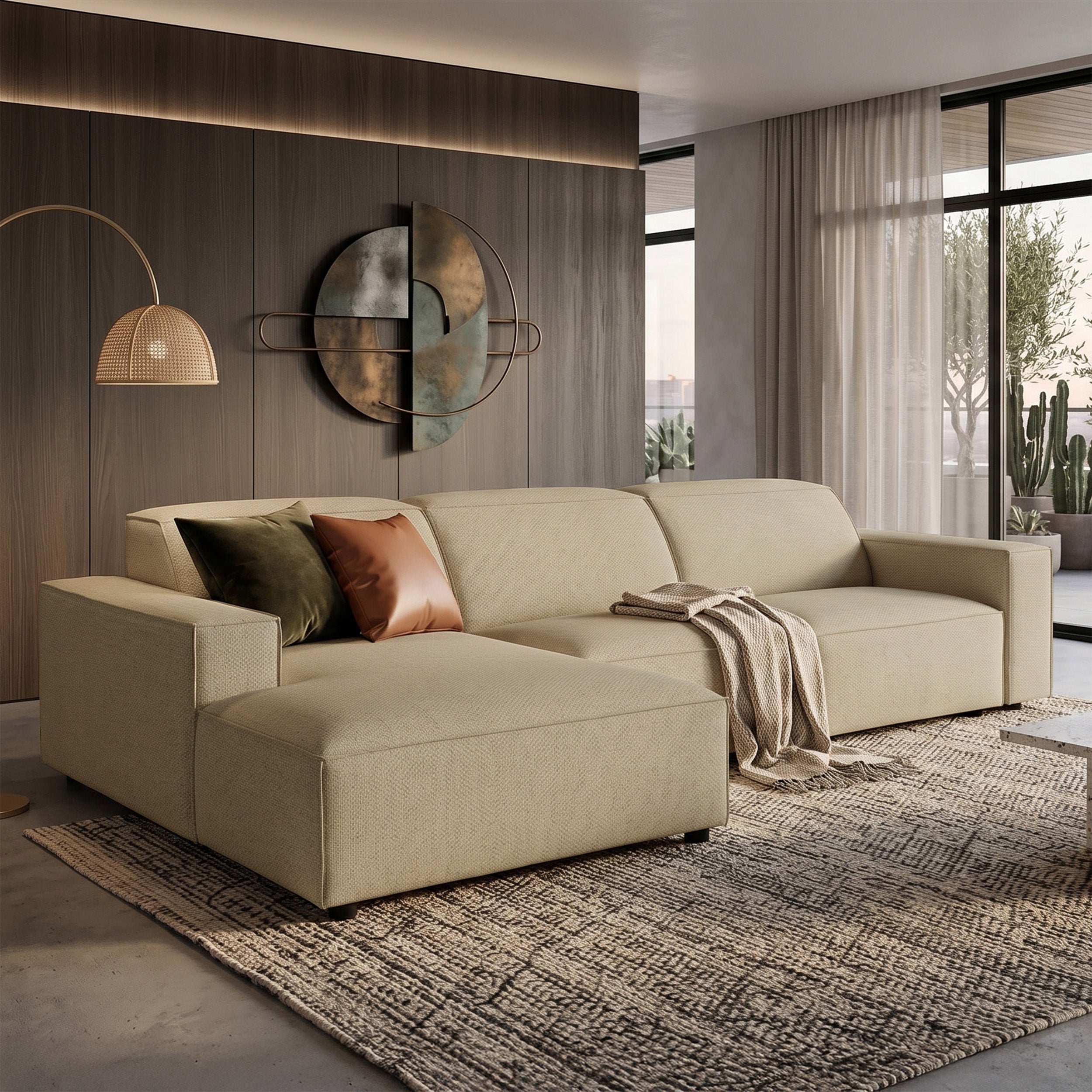 selsey-sellmo-modulares-ecksofa-l-form-links-dunkelbeige-hydrophobes-chenille image 2