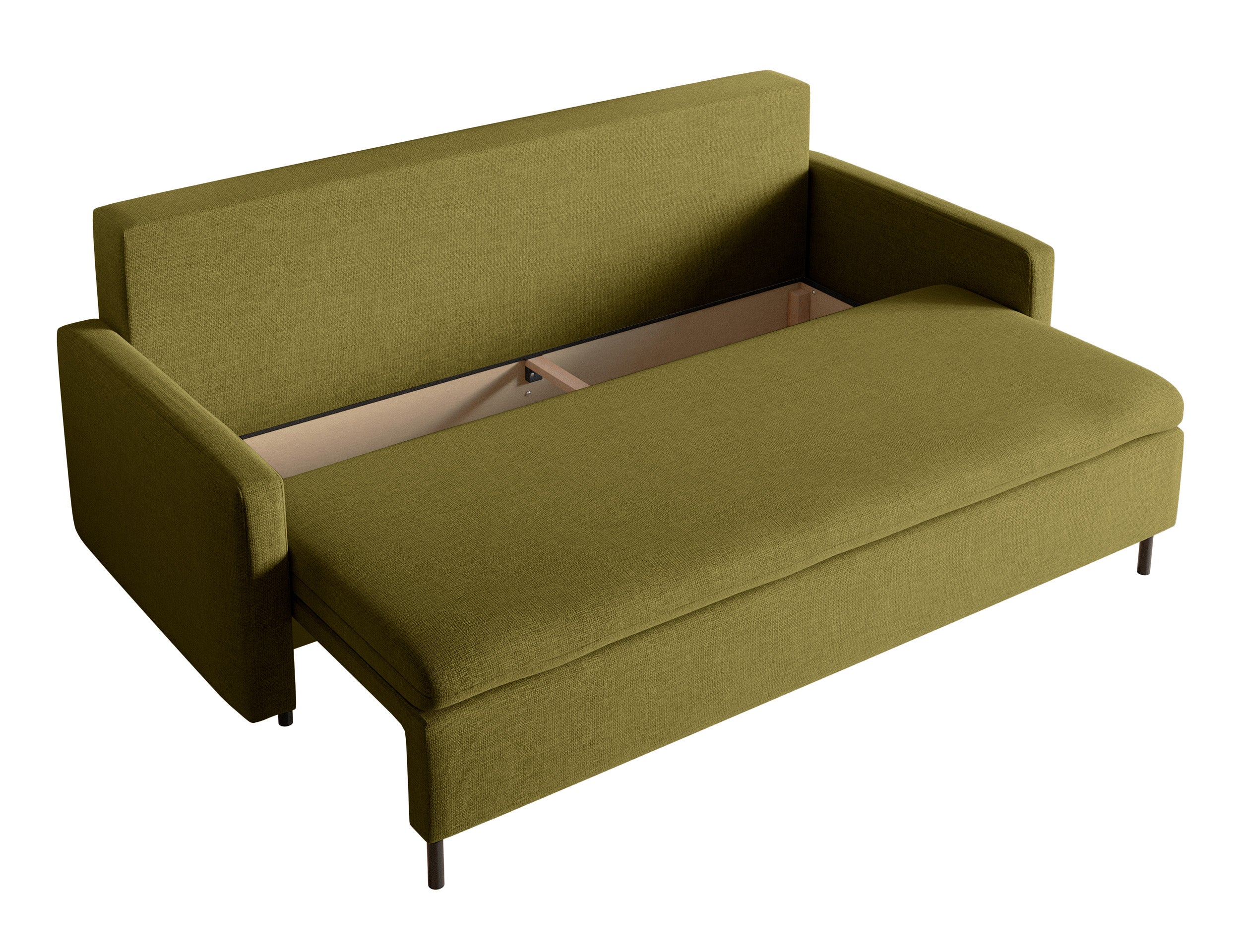 selsey-umpro-dreisitzer-schlafsofa-mit-stauraum-olivgr-ne-chenille-ausklappbar-d image 5
