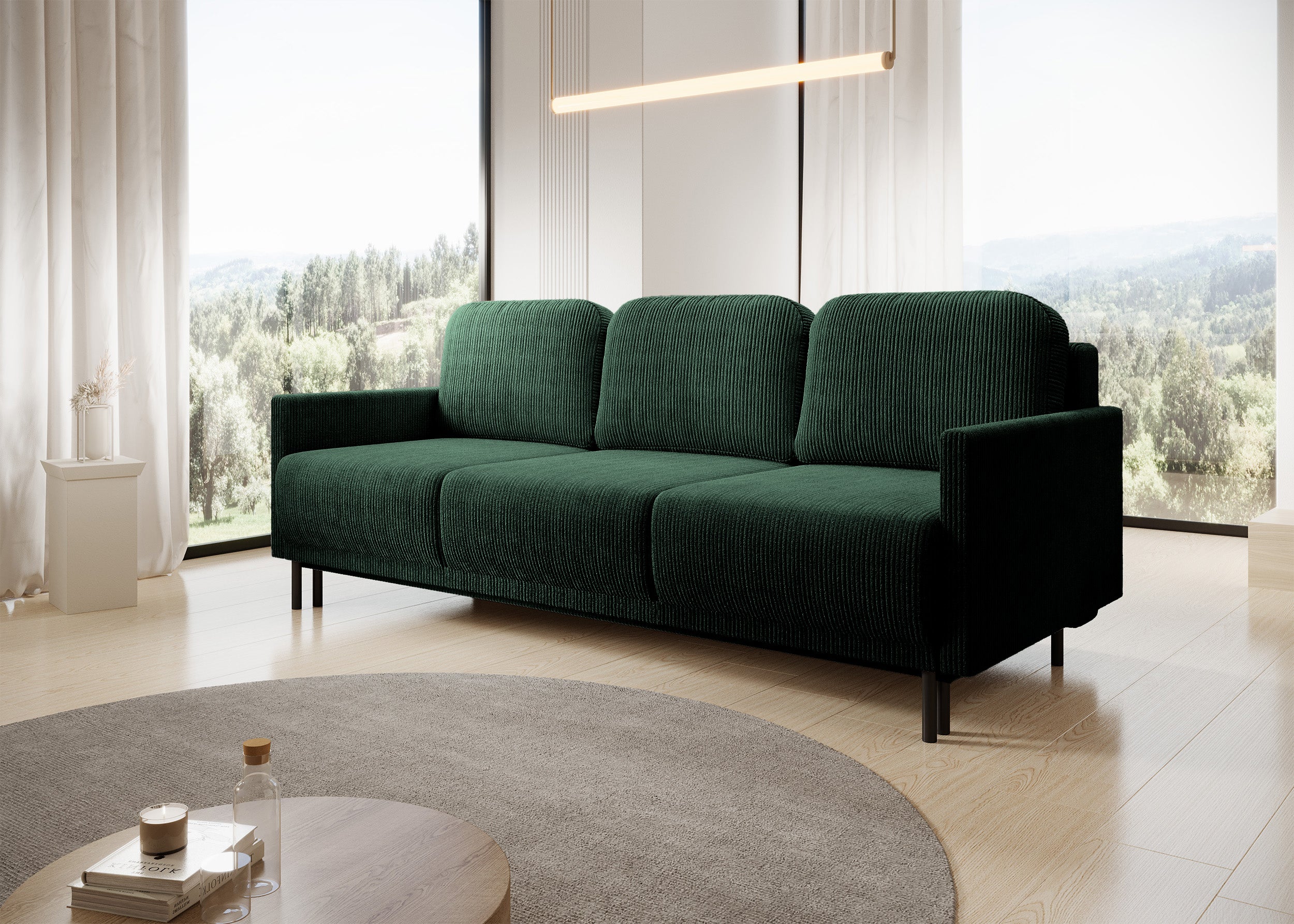 selsey-hamiel-3-sitzer-schlafsofa-mit-bettkasten-dunkelgr-ner-cord image 3
