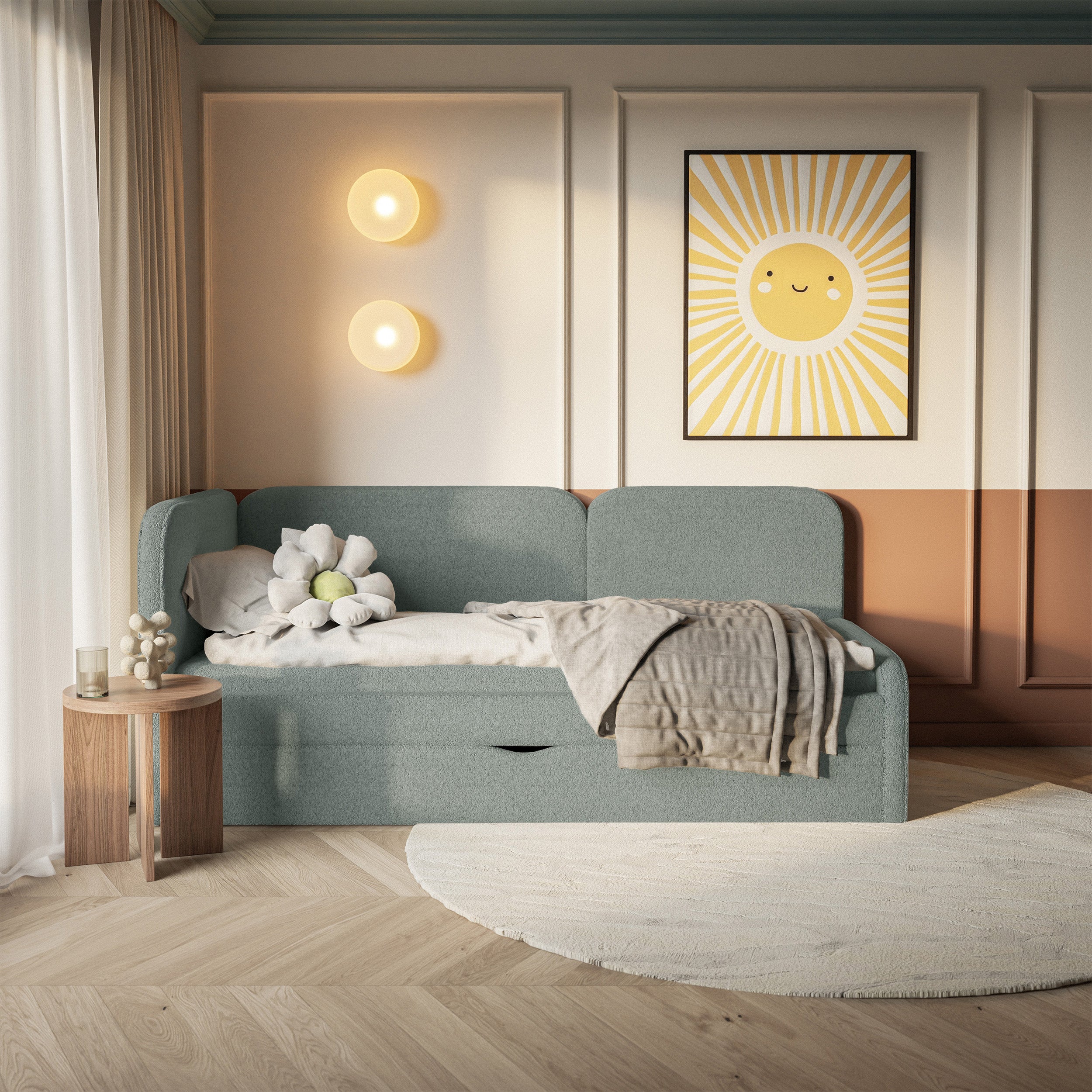selsey-jugendbett-cuddy-90x200-cm-linksseitig-mit-matratze-und-stauraum-salbeigr image 3