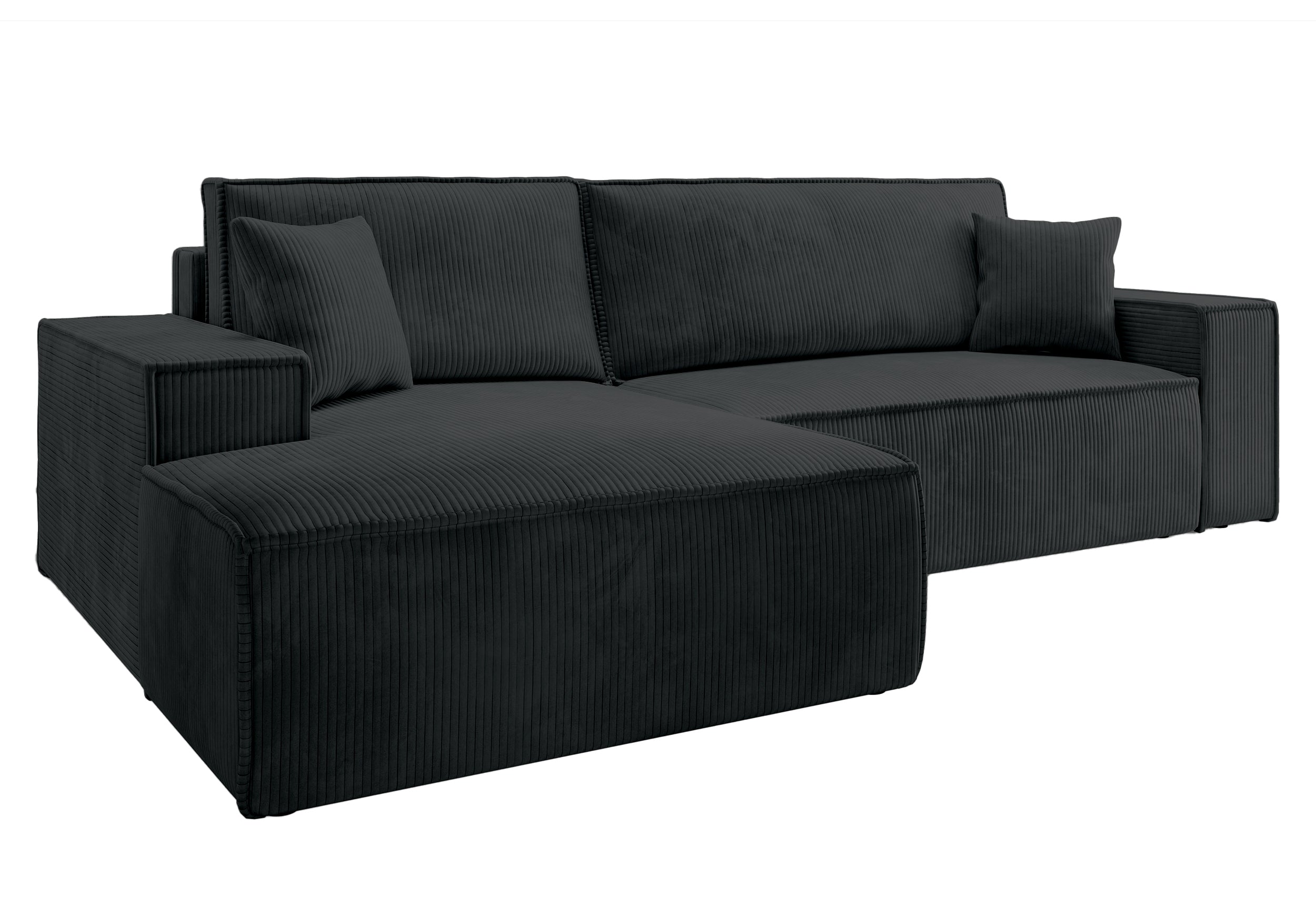 selsey-farese-new-ecksofa-mit-schlaffunktion-l-f-rmig-linksseitig-schwarzer-cord image 4