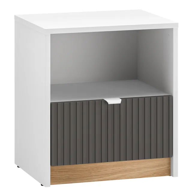selsey-torino-nachttisch-43-cm-mit-schublade-eiche-honey-wei-grafit image 1