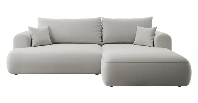 selsey-ovo-ecksofa-mit-schlaffunktion-rechts-l-form-grau-samt-mit-stauraum image 1
